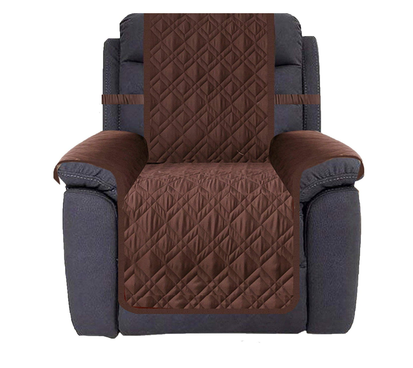 Ameritex Waterproof Nonslip Recliner Cover Stay in Place, Dog Chair Cover Furniture Protector, Ideal Recliner Slipcovers for Pets and Kids (Chocolate, 30'')