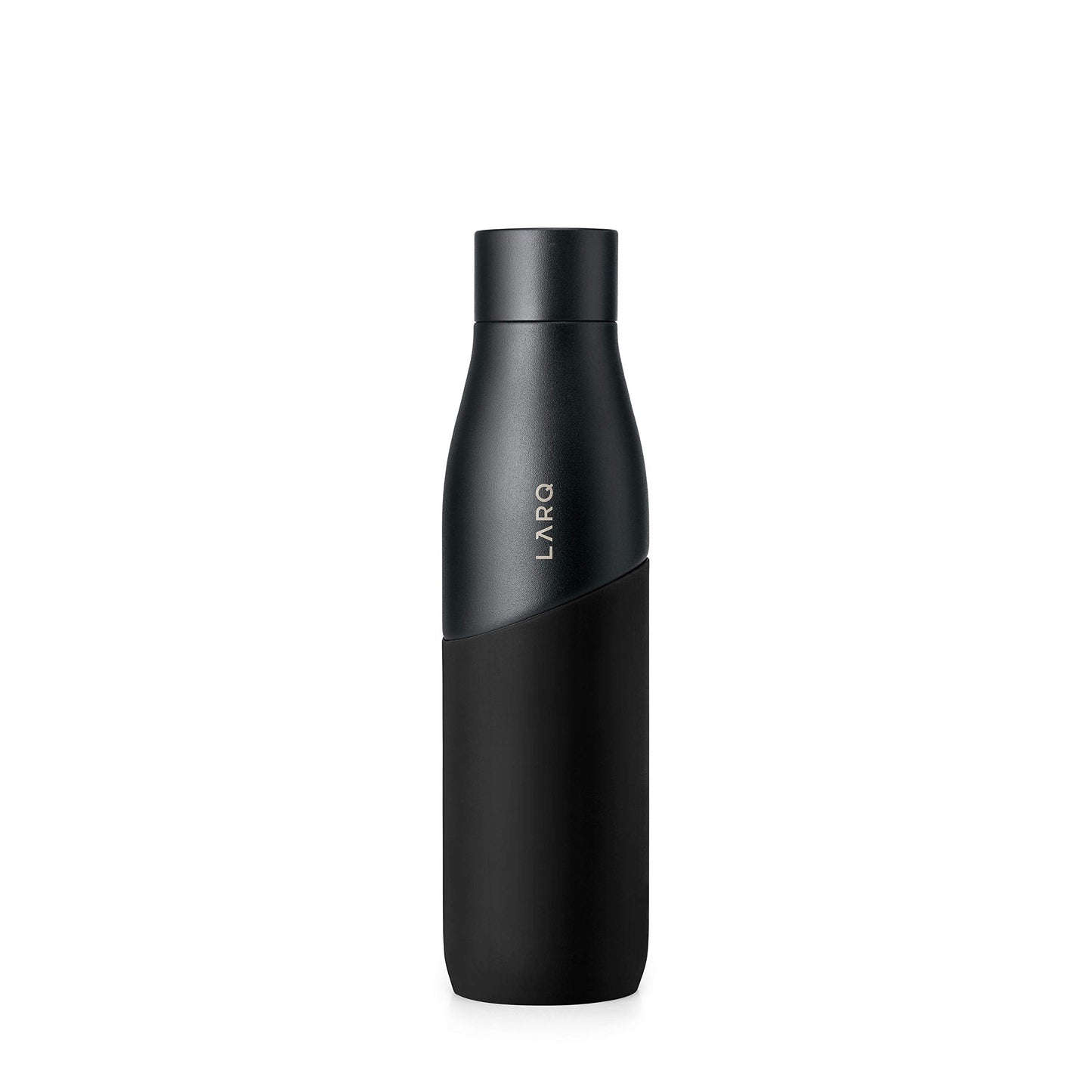 LARQ Bottle Movement PureVis 32 oz- Lightweight Self-Cleaning and Non-Insulated Stainless Steel Water Bottle with UV Water Purifier | Reusable & Travel Friendly, 1-Year Warranty, Black/Onyx