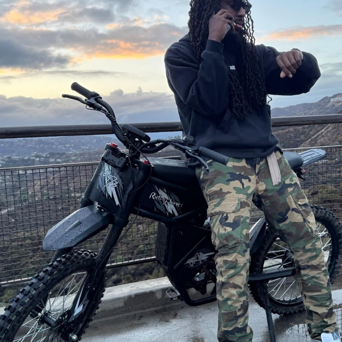 GT73 Electric Dirt Bike for Adults Teens, Upgraded 2400W Ebike with 36.4AH Dual Battery, 25 Inch Motorcycle Tires, Max 37 MPH & 85 Mile Long Range, Dual Hydraulic Brakes & Full Suspension