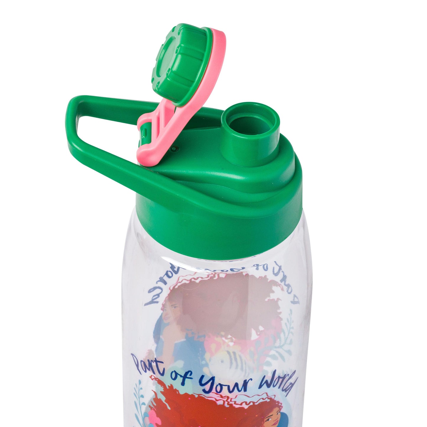 Silver Buffalo The Little Mermaid Ocean Of Dreams Water Bottle With Screw Lid, 28 Ounces, Multicolor