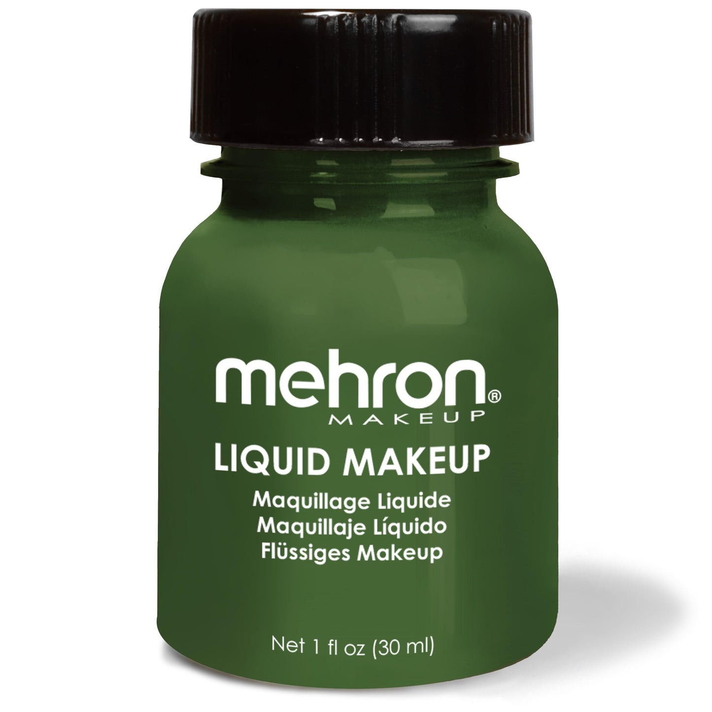 Mehron Makeup Liquid Makeup | Face Paint and Body Paint Perfect for Halloween, Cosplay I Air Brush Compatible Body Paint (1 oz) (GREEN)