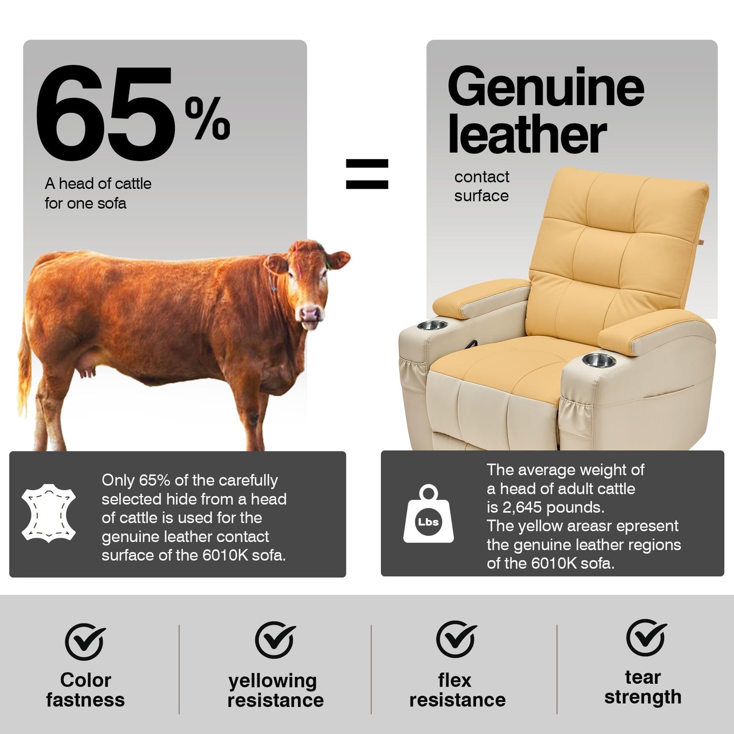 AIRSKY Genuine Leather Recliner Chair, Swivel and Rocking, Italian Water-Washing Process, Nursery Glider Recliner, Glider Rocking Chair, Nursery Chair, Swivel Rocker Recliner, R2, Beige