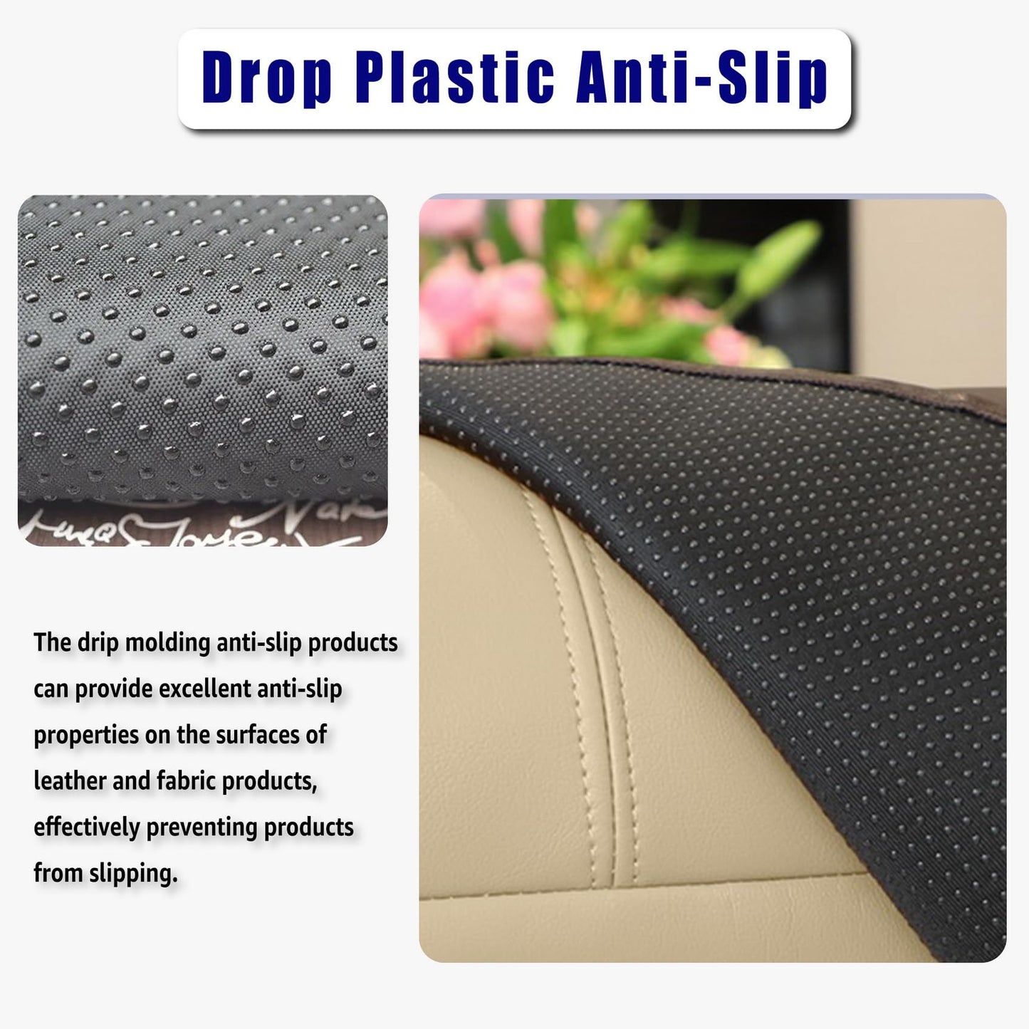 AmazeCov Non Slip Headrest Cover for Furniture Slipcovers,Faux Leather Headrest Protector for Recline Chair Vinyl Head Protector for Sofa,Theater Seat Cover for Home & Office 17x27 in, Chocolate