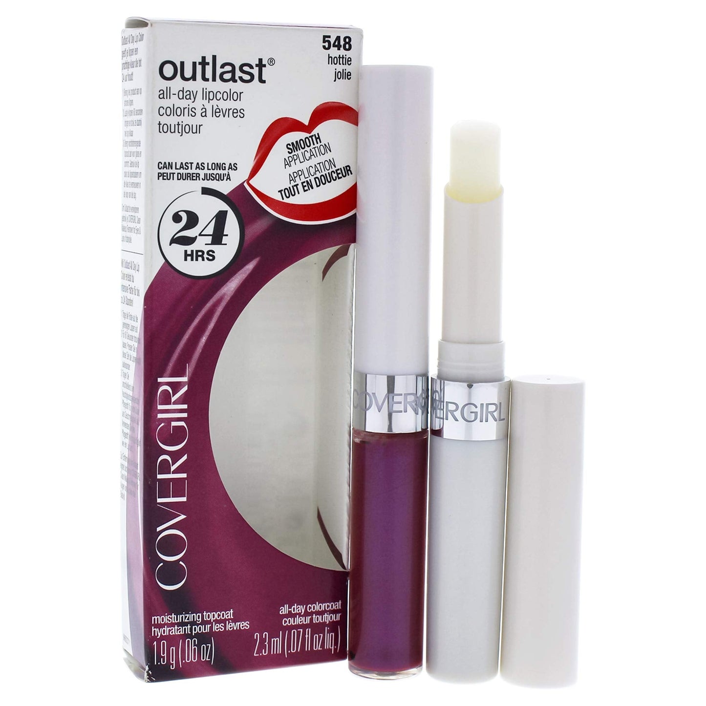 COVERGIRL Outlast All-Day Moisturizing Lip Color Hottie 548, .13 oz (packaging may vary)