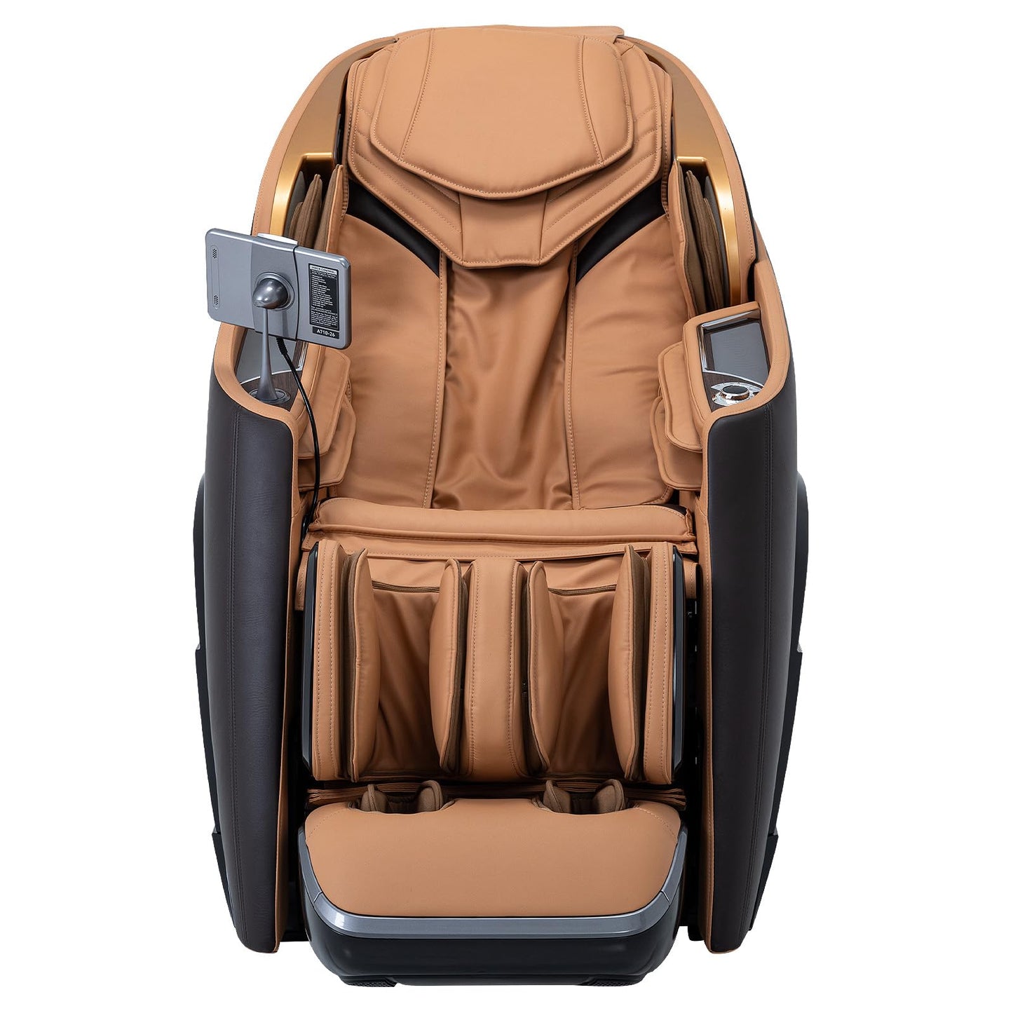 Alfine A710 Pro 2025 4D Massage Chair iRest System, Full Body Zero Gravity Recliner with SL Track, Yoga Stretching, Health Detection, APP Control, and Electric Calfrest Extension (Brown)