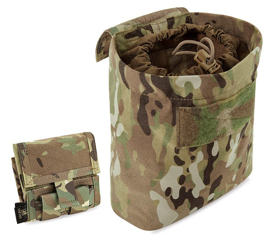 KRYDEX Molle Dump Pouch Roll-Up Drawstring Magazine Utility Pouch Folding Dump Bag (MC)