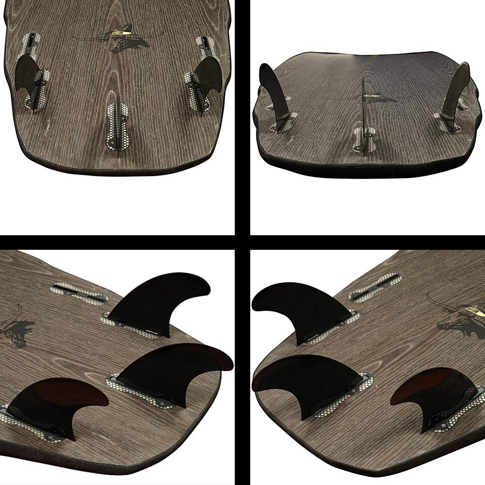 Rokia R G5 FCS Fins with Fin Key and Screws 3 PCS Replacement Plastic Surfboard Fins for Surfing