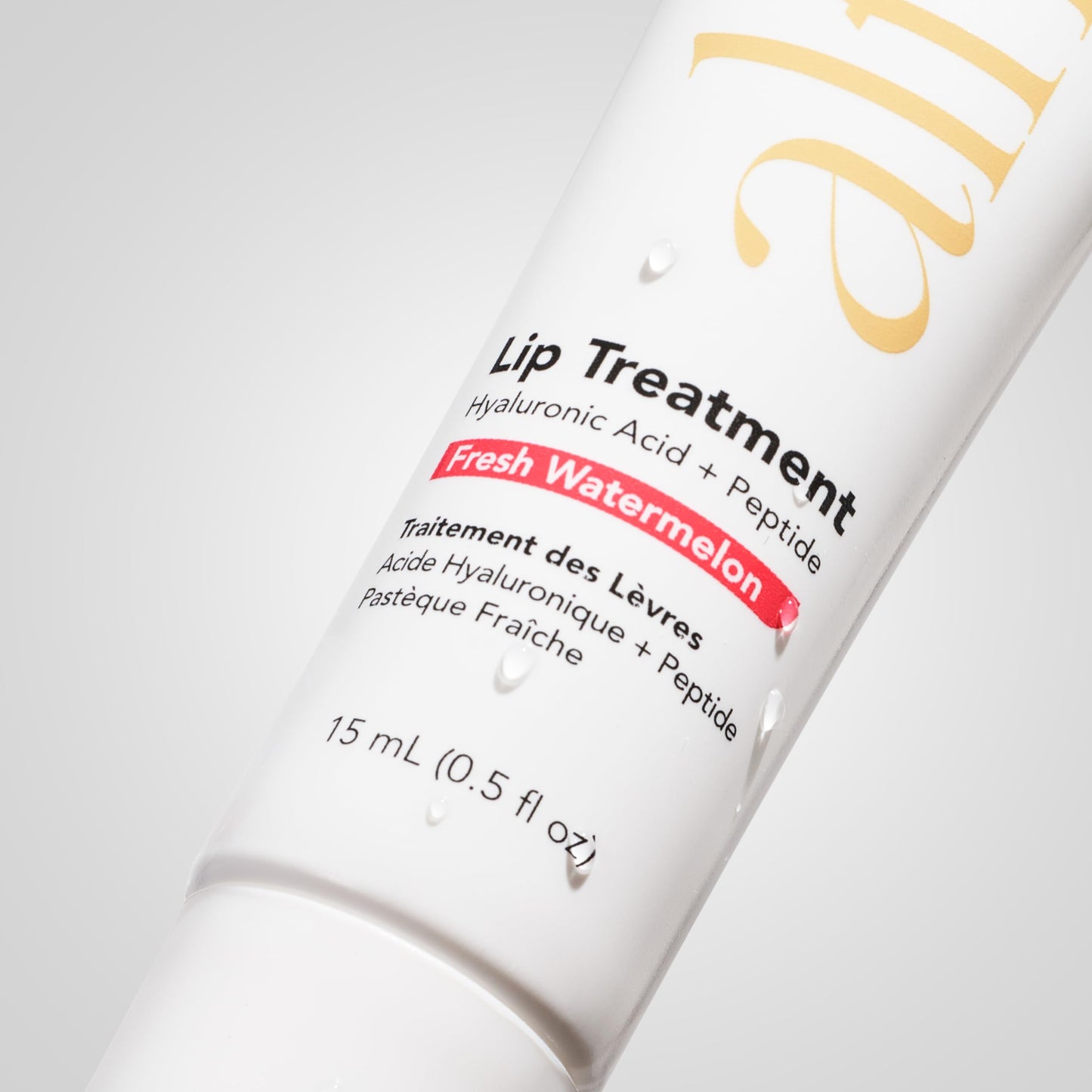 Alfie Hyaluronic Acid Lip Booster -Watermelon Flavor -15ml/0.5 Fl. Oz -Peptide Lip Treatment -Lip Plumper & Filler -Lip Serum & Moisturizer -Lip Volume Hydrating Treatment -Vegan Friendly, Non-Toxic