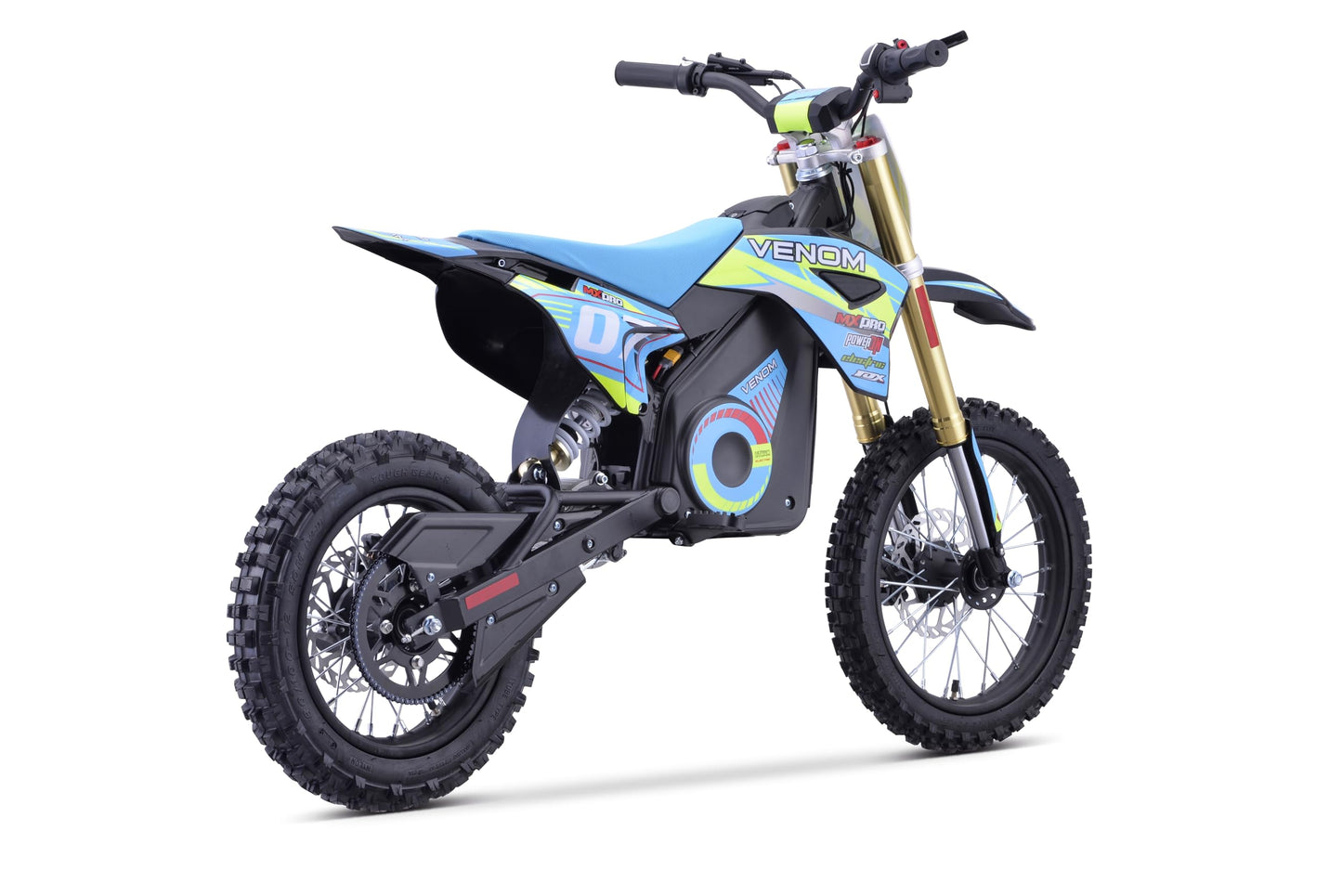 BELMONTE BIKES Blue Venom 1600W PRO 48V Electric Dirt Bike Lithium Battery 48V Speed Governor (Blue)