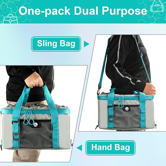 Paddle Board Cooler, Paddleboard Cooler Deck Bag with Detachable Bottle Opener, Paddle Board Accessories, Sup Cooler Bag for Beach, Camping, Kayaking, Travel
