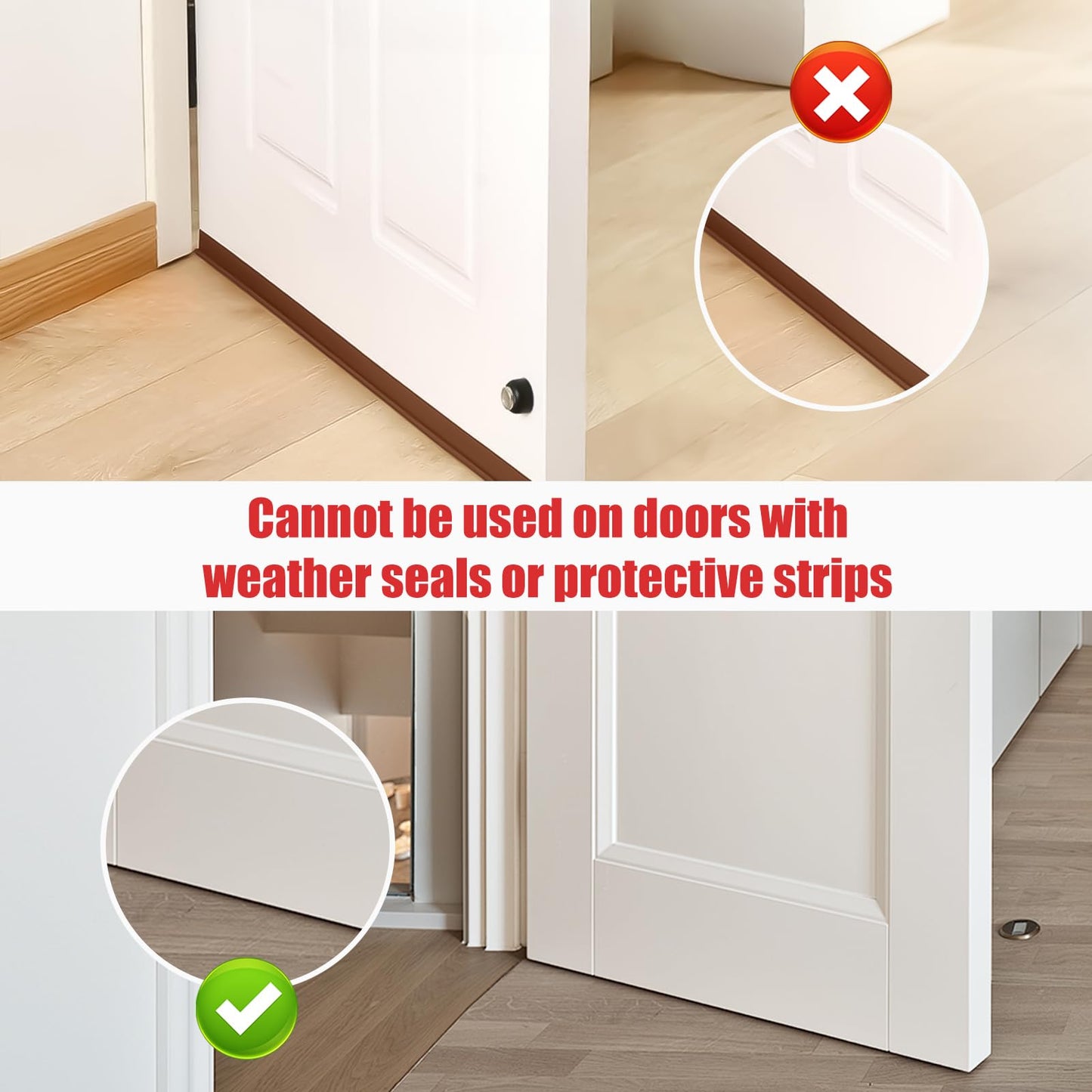 Door Stoppers Security,Portable Door Lock Brace for Home Security,Door Security Bar for Hotel Room, Apartment Safety, Travel Door Stopper Portable Door Lock for Travel