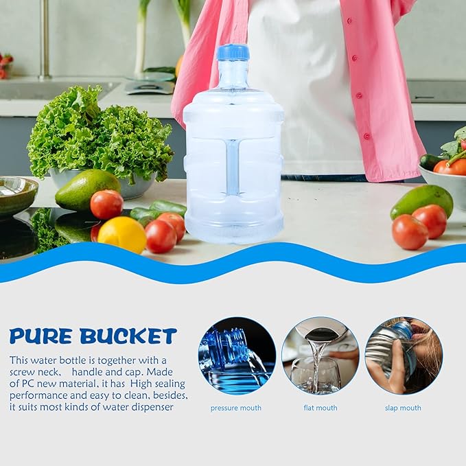 BESPORTBLE 5L Water Bottle: Portable Plastic Water Jug Reusable Outdoor Water Jugs - Leakproof Large Capacity for Sports Travel Camping Residential