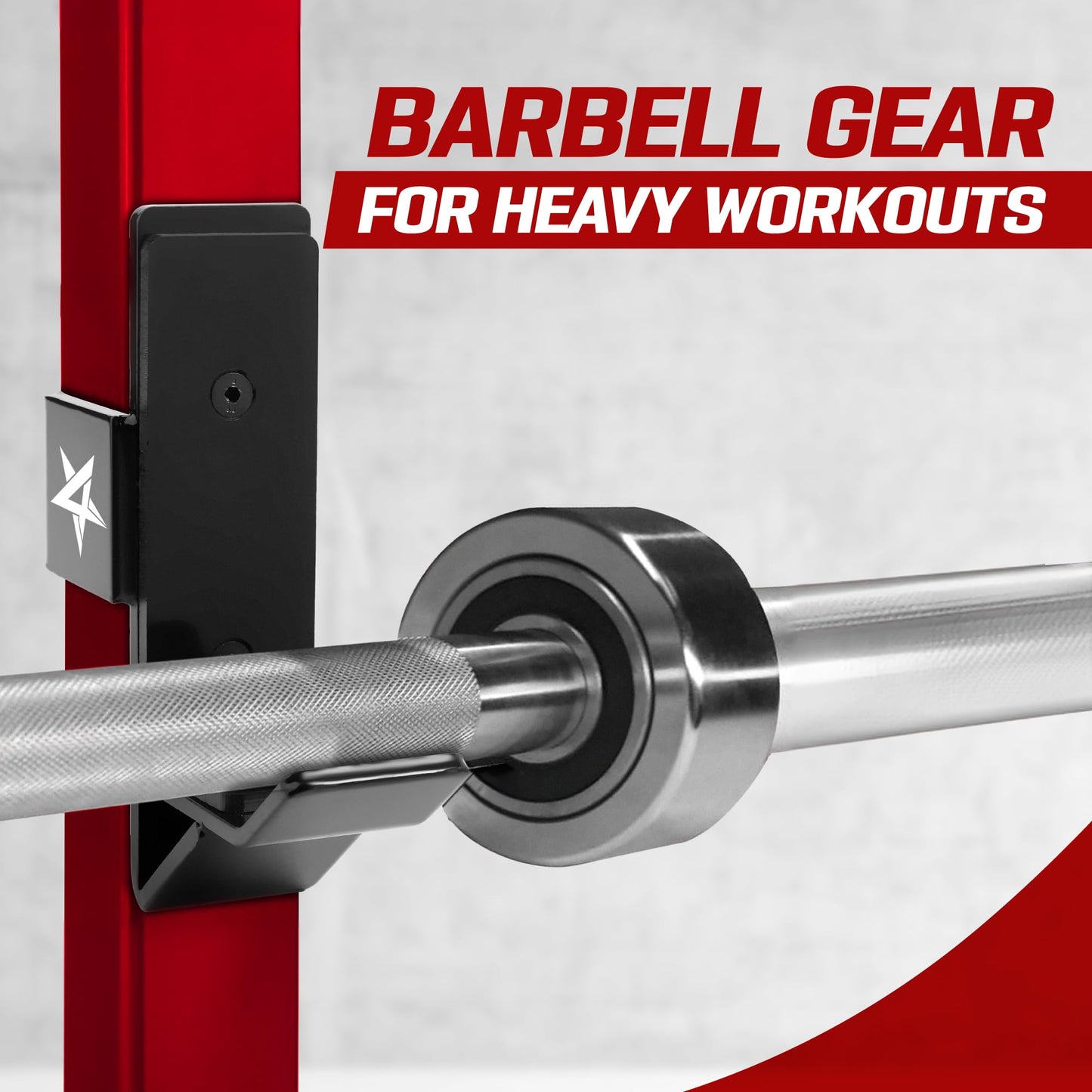 Yes4All Alloy Steel J-Hook 2 * 2, Hole 1/2 Power Rack Attachments - Capacity 1,000 lbs for Squat Rack for Home Gym