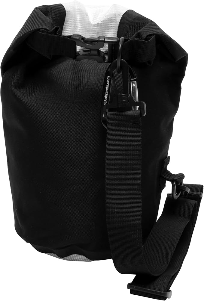 geckobrands Durable View Dry Bag – Waterproof Backpack with Translucent Panel