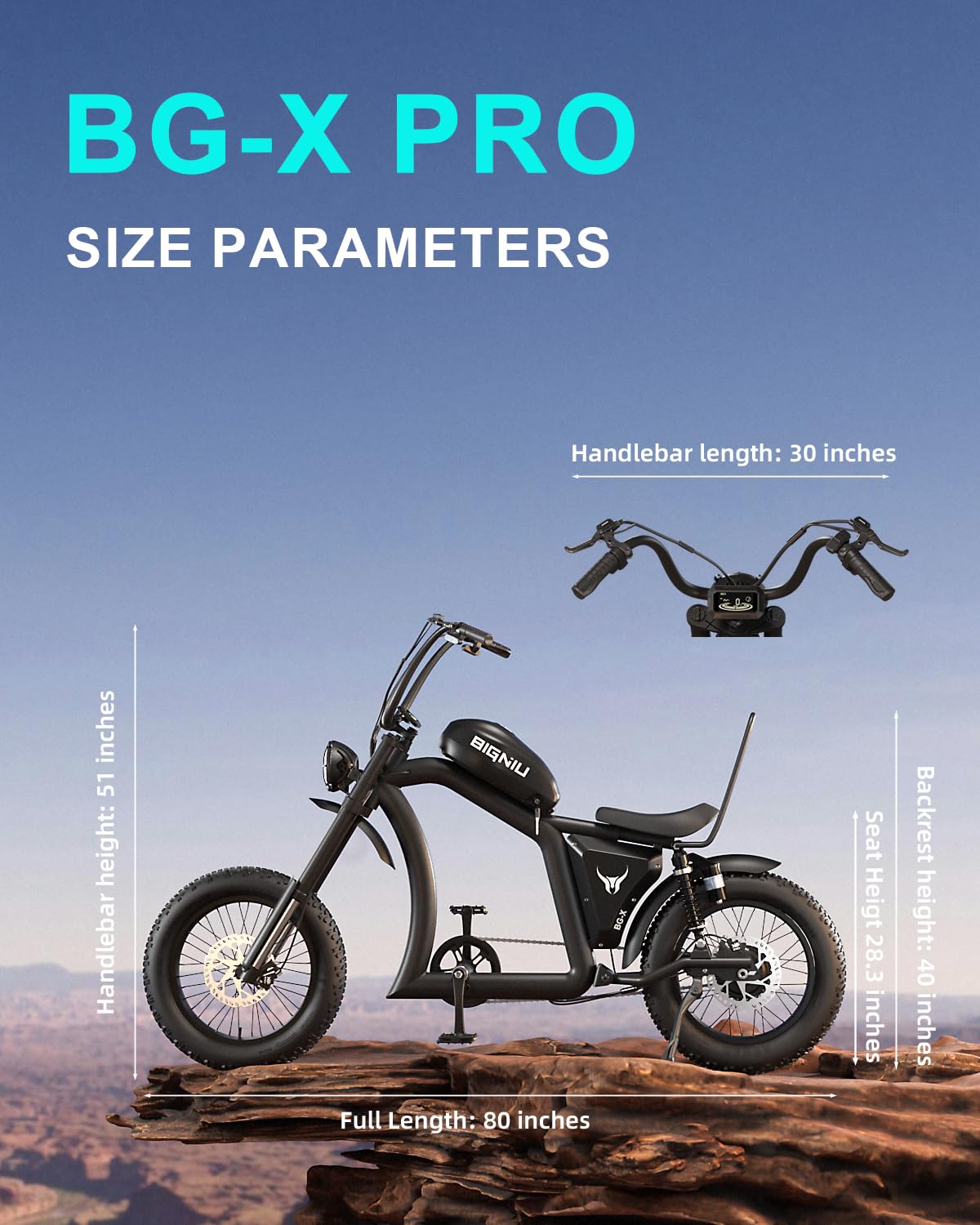BIGNIU Adult Electric Bike, E Bike with 1500W Brushless Motor 52V/27Ah Range Up to 38 Miles Electric Bikes Front/Rear Turn Signals Dual Suspension Electric Bike Ebike BG-X PRO (Blue)