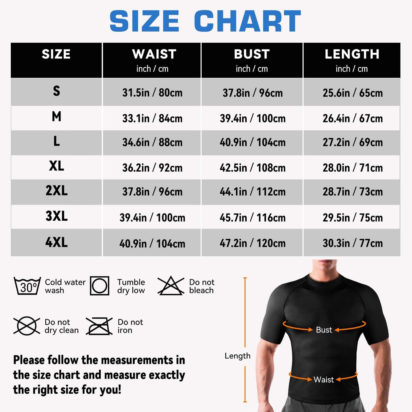 Cimkiz Sauna Shirt for Men, Mens Sauna Vest t shirts Gym Slimming Exercise Clothes,Outdoor Exercise Quick Drying Tight Sweat Shirt(Blue,S)