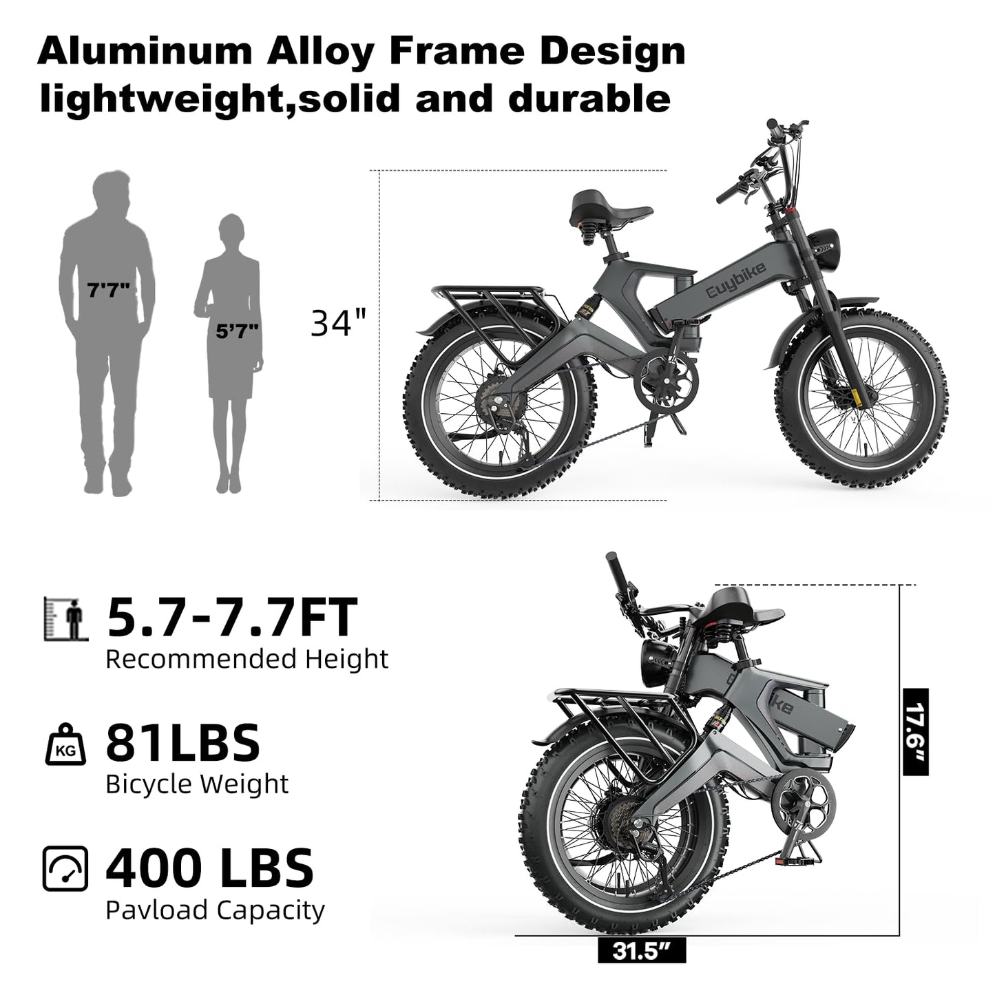 Folding Electric Bike for Adults,1500W Motor(Peak 2000W),35MPH 100Mile,48V 25Ah Battery,20" x 4.0 Fat Tire Foldable Electric Bicycle,Electric Mountain E-Bike,Hydraulic Disc Brake E-Bike