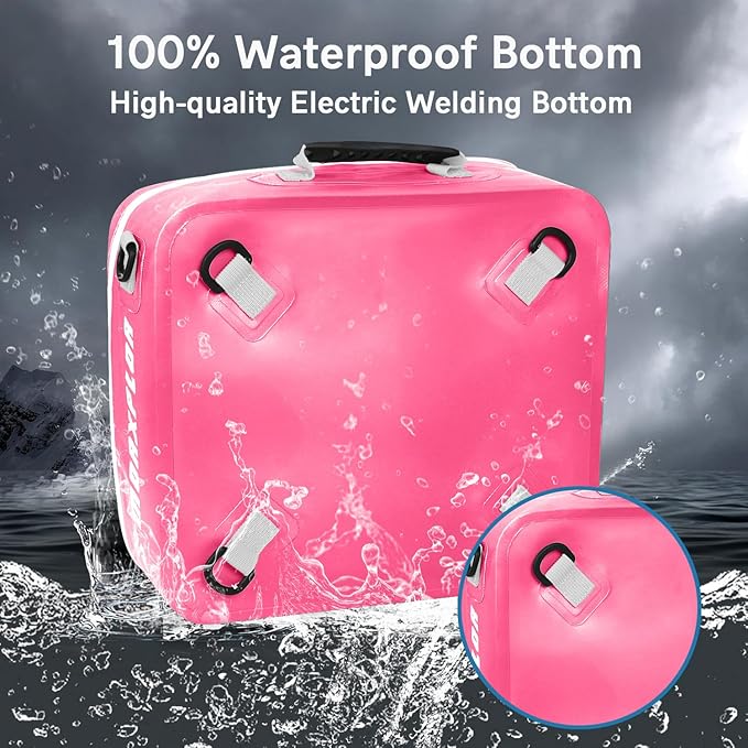 Waterproof PVC Paddleboard Cooler Deck Bag - 12 Can Soft Insulated Cooler for Paddleboarding, Camping, Kayaking