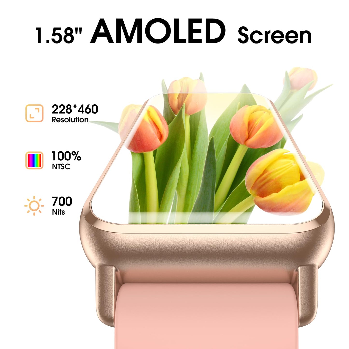 Long Battery Pedometer Watch 14 Days Battery Life, Slim Design No App/Phone Required Fitness Tracker, 50 Meters Waterproof Smart Watch, Heart Rate & Blood Oxygen Monitor Step Counter for Men Women