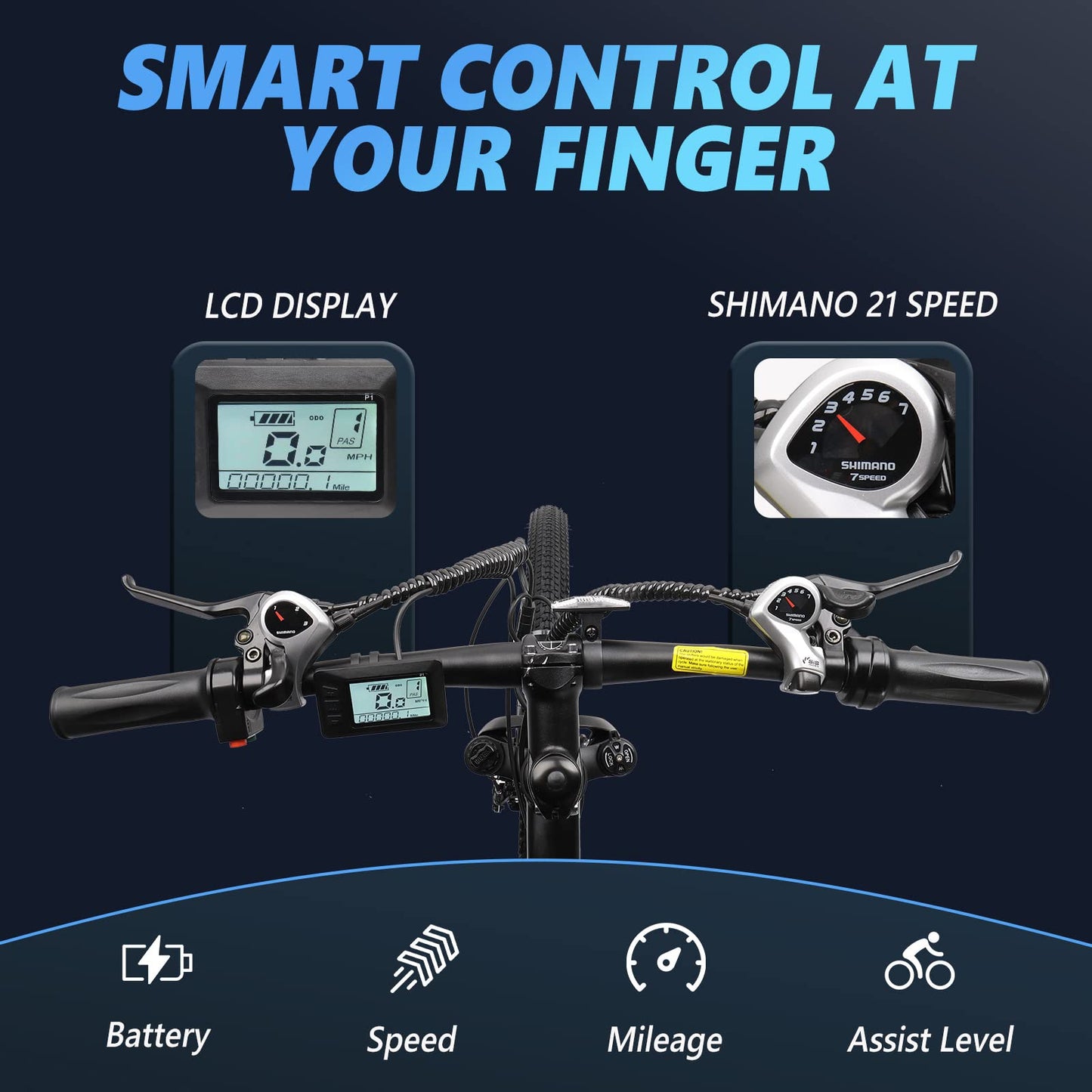 PEXMOR Electric Bike for Adults, 500W Ebike 48V 13AH Removable Battery Adults Electric Bicycle, 20MPH 50Miles 27.5" Electric Mountain Commuter Bike, 21 Speed, Lockable Suspension Fork …