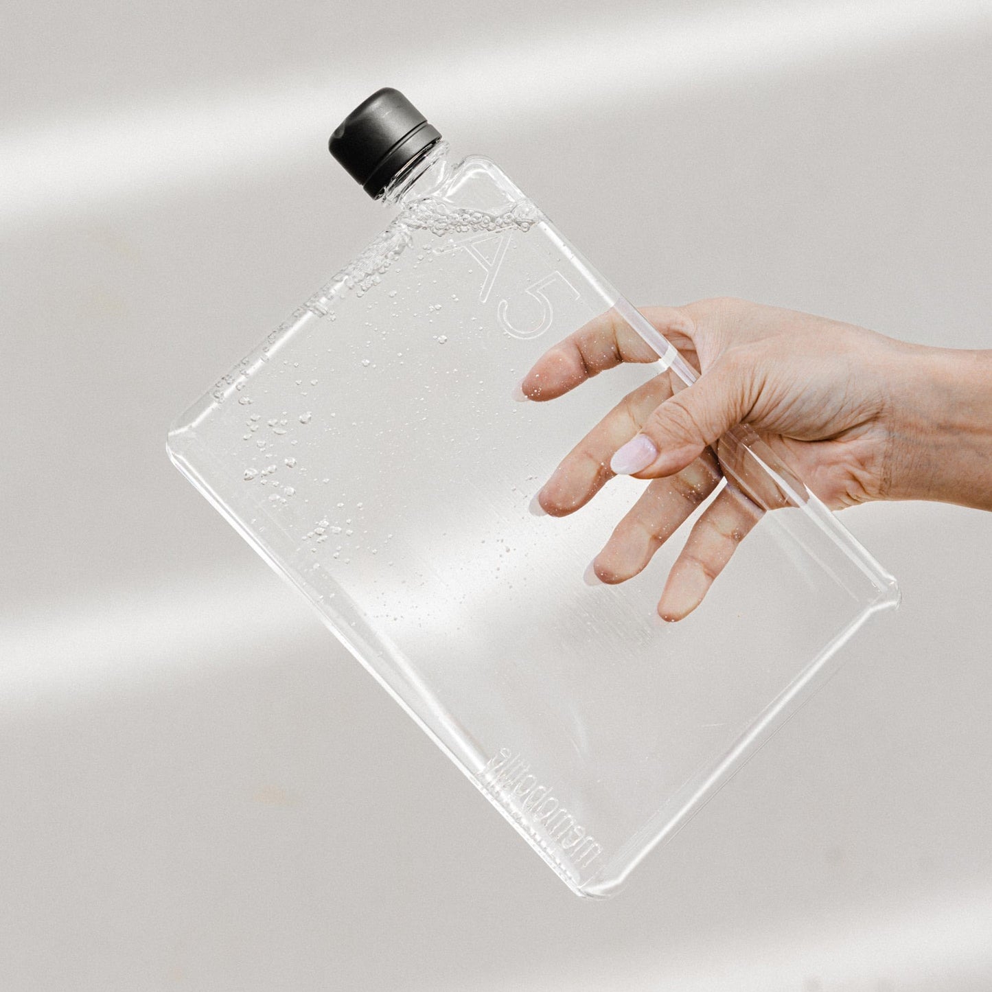 memobottle A5-25oz (750ml) - Slim Water Bottle for Bags, Beside Books & Laptops | BPA Free Tritan | Modern & Minimalist