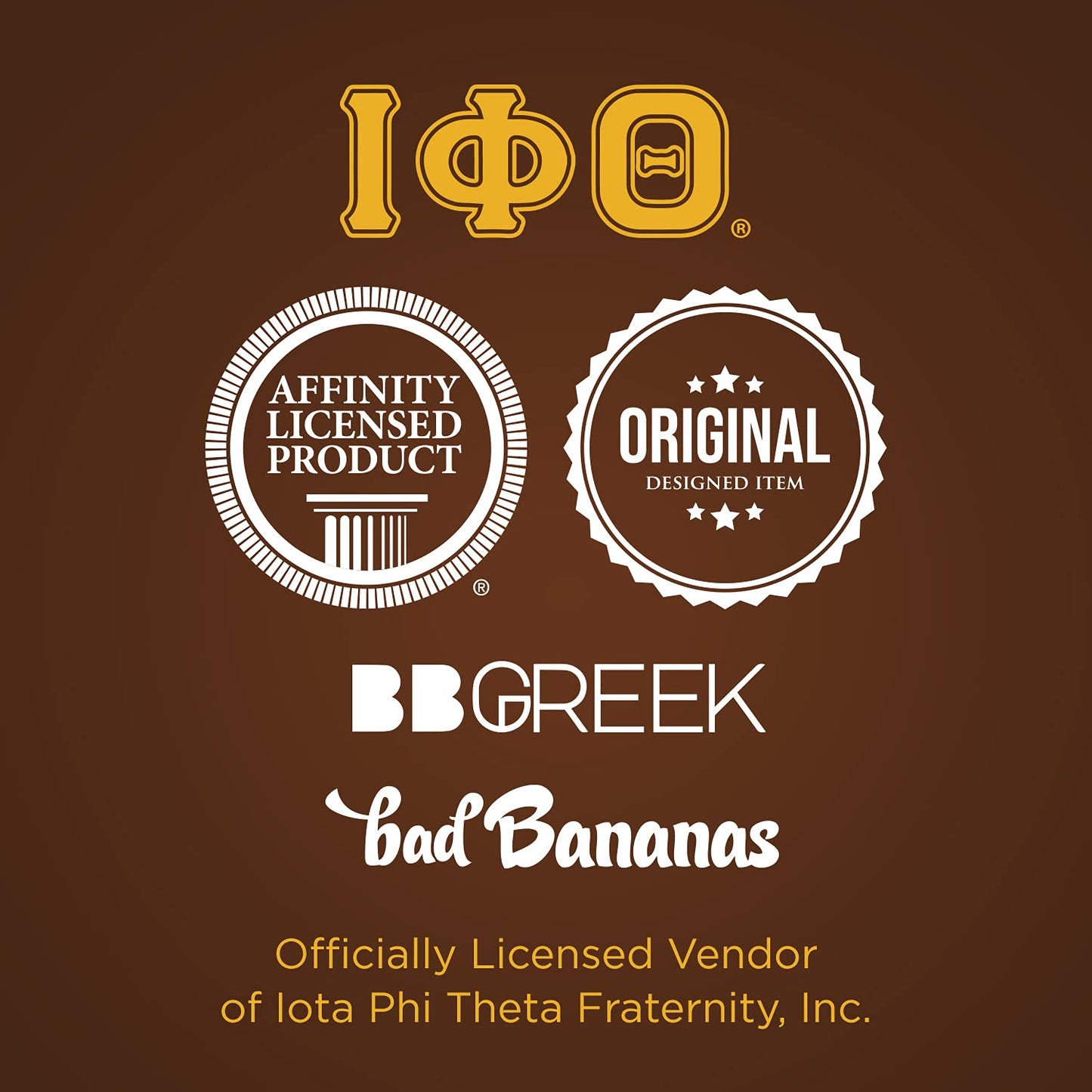 Bad Bananas Iota Phi Theta - Baseball Jersey - 70s Retro - Officially Licensed