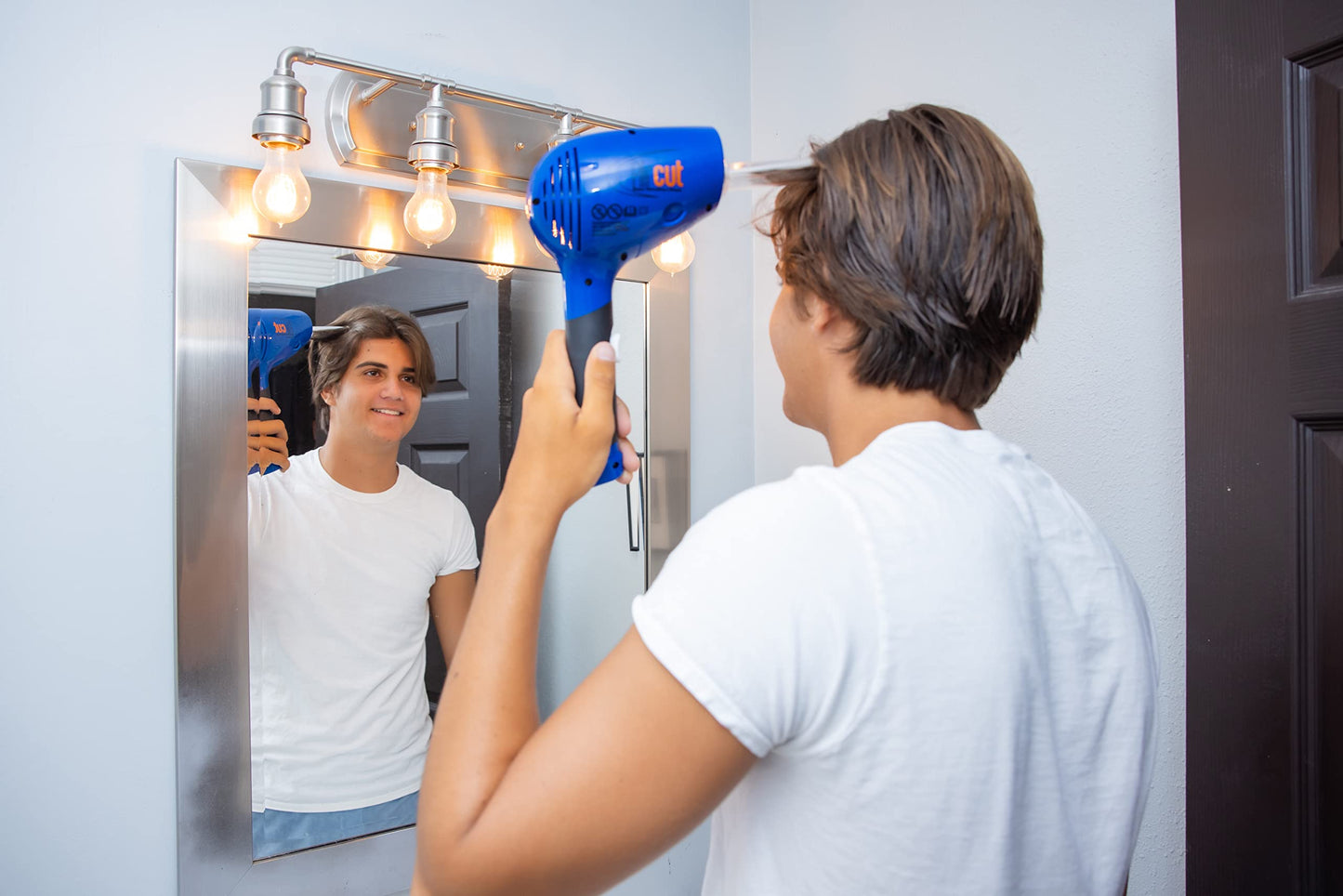 AirCut | User Friendly DIY Personal Haircutting System | Cuts 1/4” - 4” | Portable Trimmer | Everything Included No Separate Vacuum | 3' Power Cord Extender