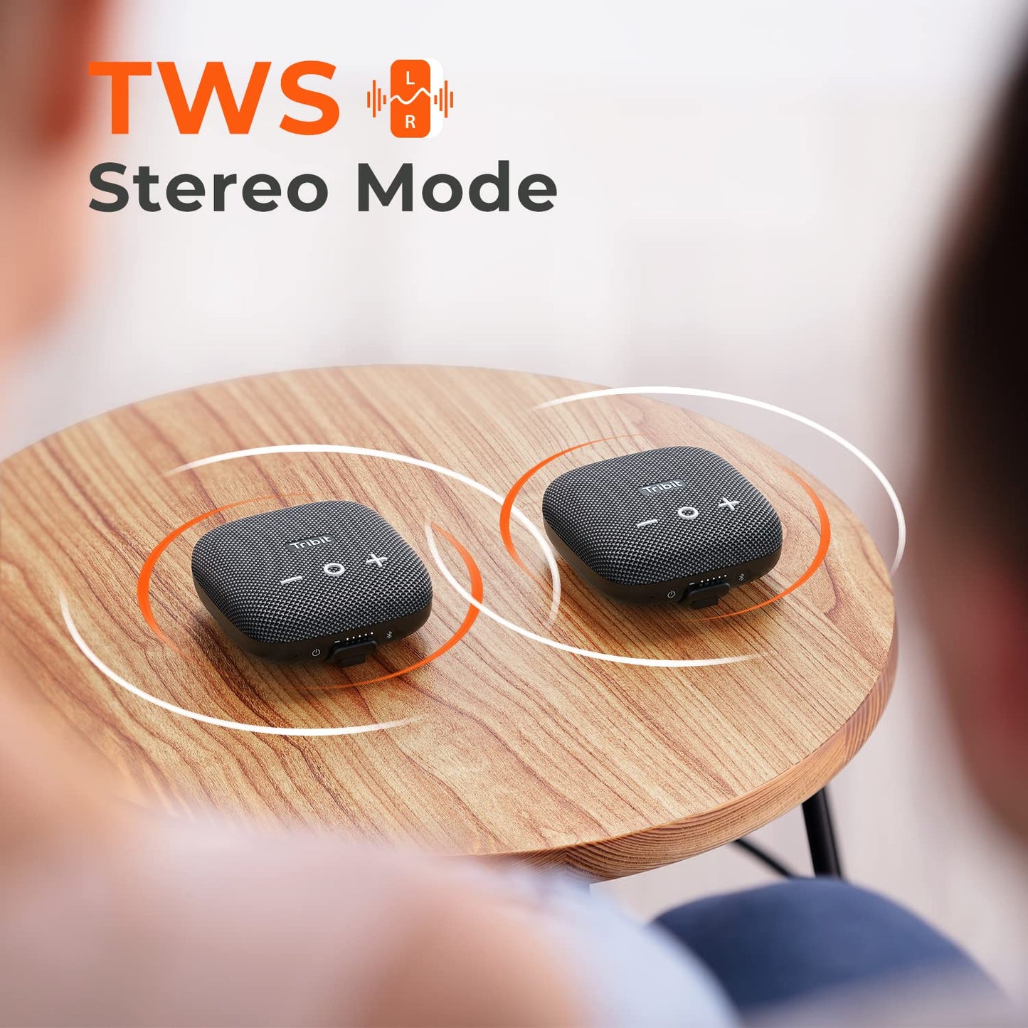 Tribit StormBox Micro 2 Wireless Portable Speaker: 10W Loud Deep Bass Sound, IP67 Waterproof Bike Speaker with Bluetooth 5.3, 12H Playtime, TWS Pairing for Camping Travel Hiking