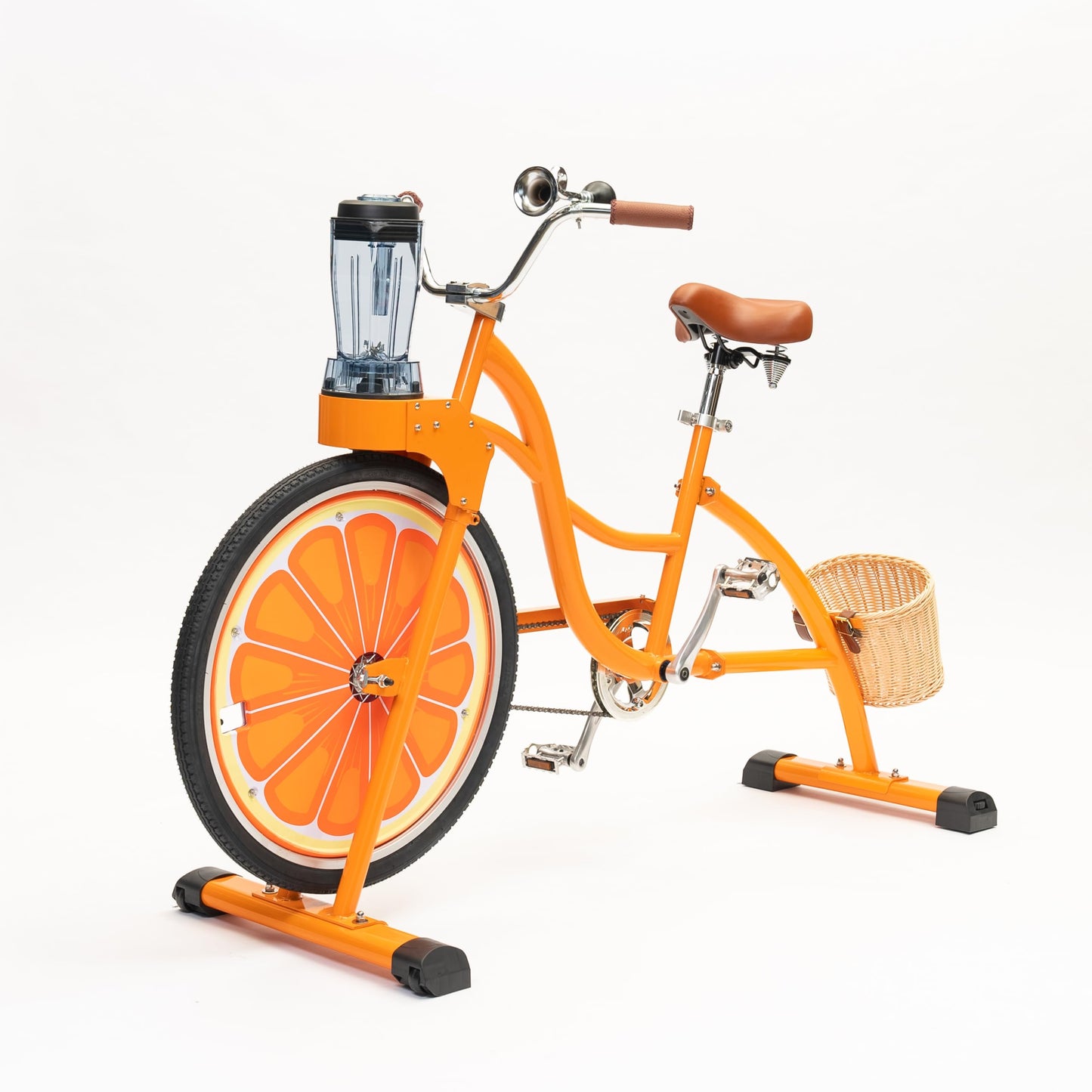 Beach Party Blender Bike - Stationary Smoothie Blender & Juicer Smoothie Bike/customized Cheap juicer blender bike Stationary bike (Orange)