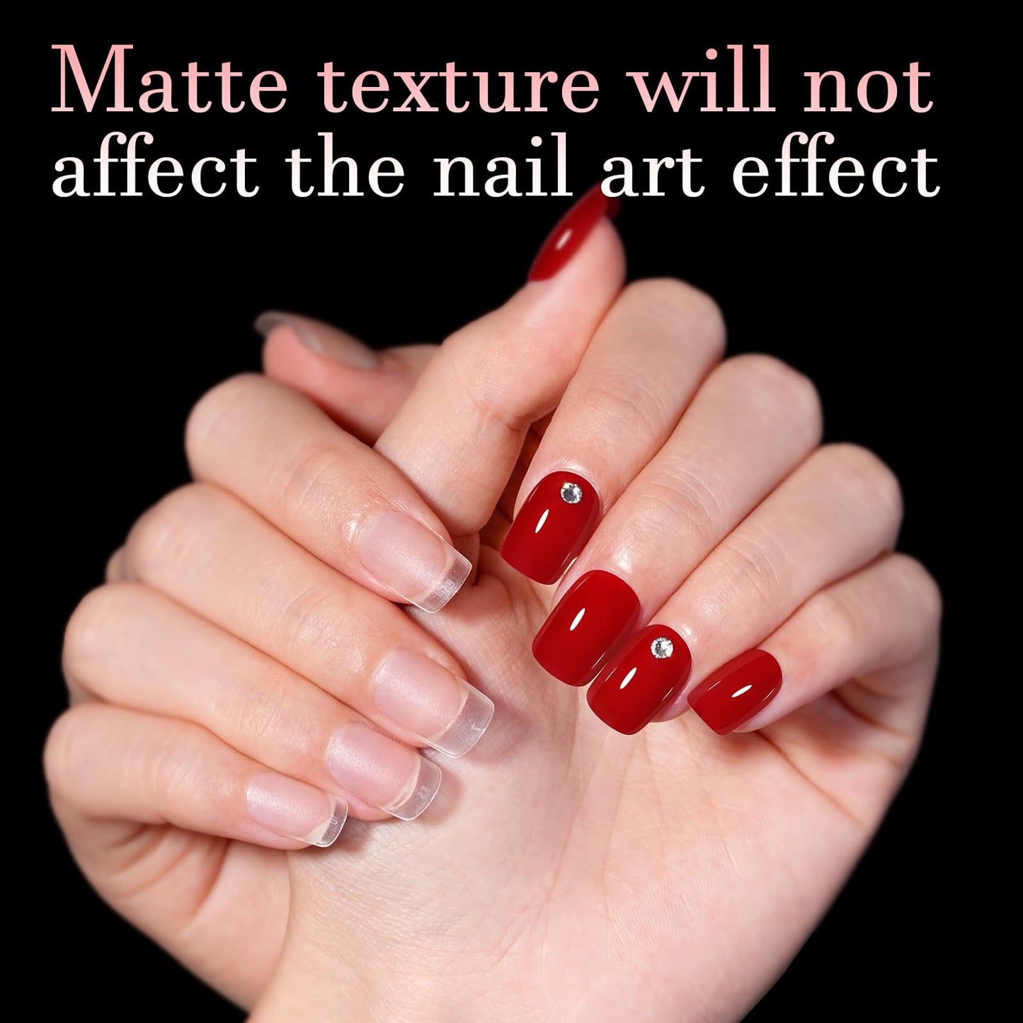 AILLSA Extra Short Square Nail Tips Gel XS Nails Tips Acrylic Press On Squoval Nail Tip 240 PCS False Full Cover Matte Nails Tip Kit 15 Sizes with Storage Box for Valentine's Day