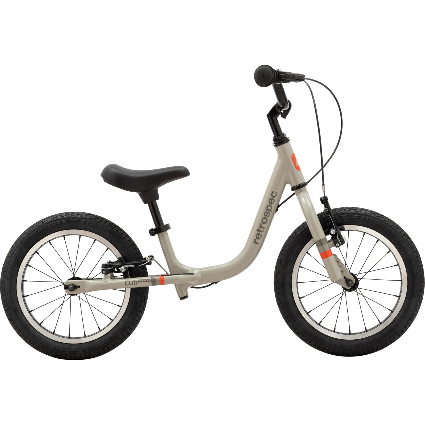 Retrospec Cub Plus XL Kids Balance Bike - 14in Outdoor Toddler Bike with Adjustable Height 15-21in - Lightweight Aluminum Frame & Hand Brakes for Ages 4-6 - Training with Air Tires
