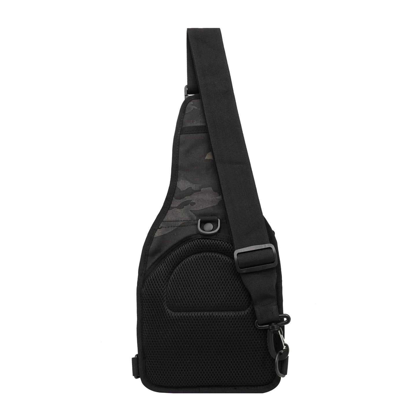 WOLF TACTICAL Compact EDC Sling Bag - Concealed Carry Shoulder Bag for Range, Travel, Hiking, Outdoor Sports (Multicam Black)