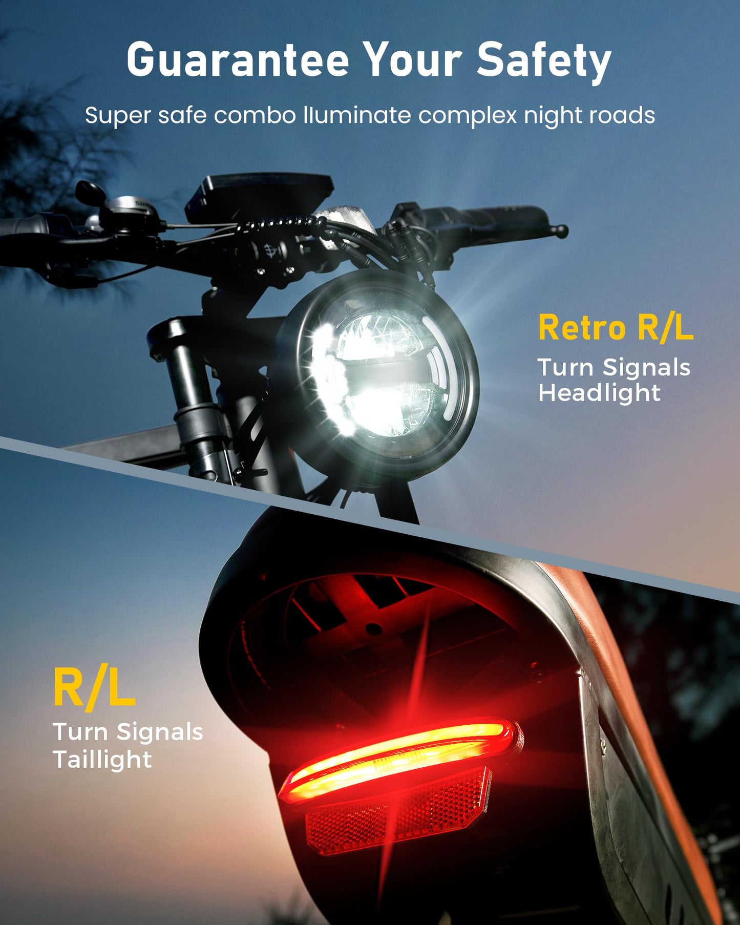R6 Electric Bike Adults 1500W Ebike, 28MPH, 55-75 Miles Electric Motorcycle with 13AH Battery, 20" Fat Tire Electric Dirt Bike, 7-Speed E-Bike Full Suspension, ๐ฅ/๐ ๐ง๐๐ฟ๐ป ๐๐ฒ๐ฎ๐ฑ๐น๐ถ๐ด๐ต๐