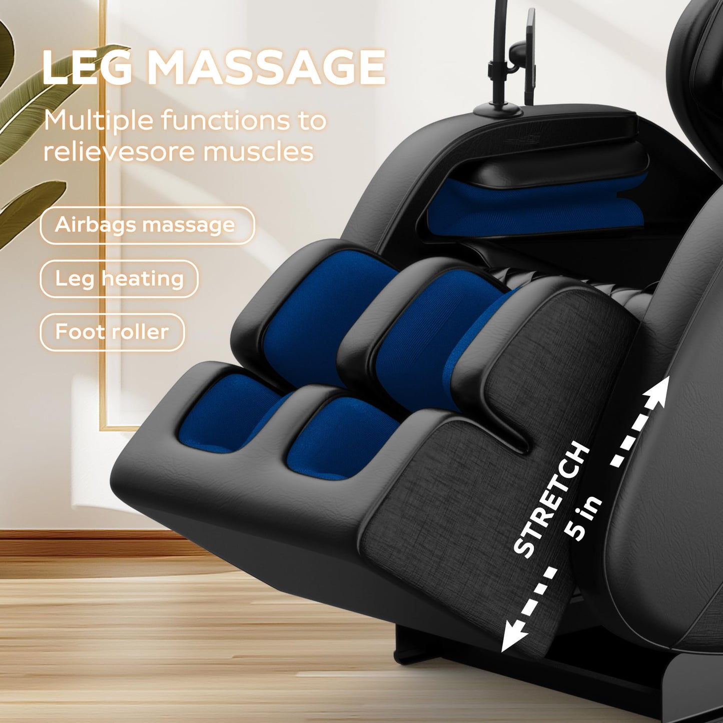 AnoYishev 2025 Massage Chair Full Body, Zero Gravity SL-Track Shiatsu Massage Recliner Chair with Body Scan, 6 Fix Point Rollers,Airbags,Deep Yoga Stretch, Heating Function