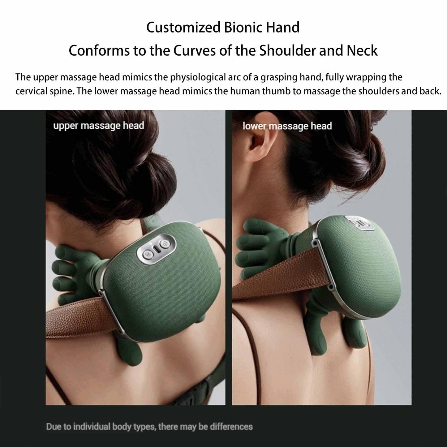 Airlandolists Hand Shoulder and Neck Massager, Airlandolists Neck and Shoulder Massager with Heat, Siaasoos Massage Master for Shoulders, Necks, Lower Abdominal, Compact and Lightweight