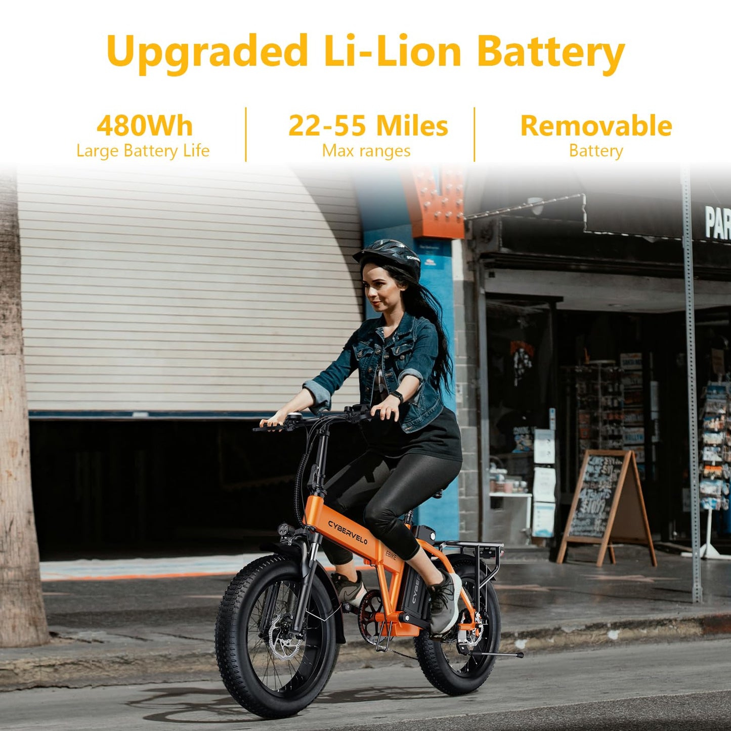 DriftGod Folding Electric Bike for Adults β 1000W Motor, 20"x3" Fat Tire, 48V Removable Battery, All-Terrain E-Bike with 7-Speed, Front Suspension β Powerful Foldable Ebike for Commuter