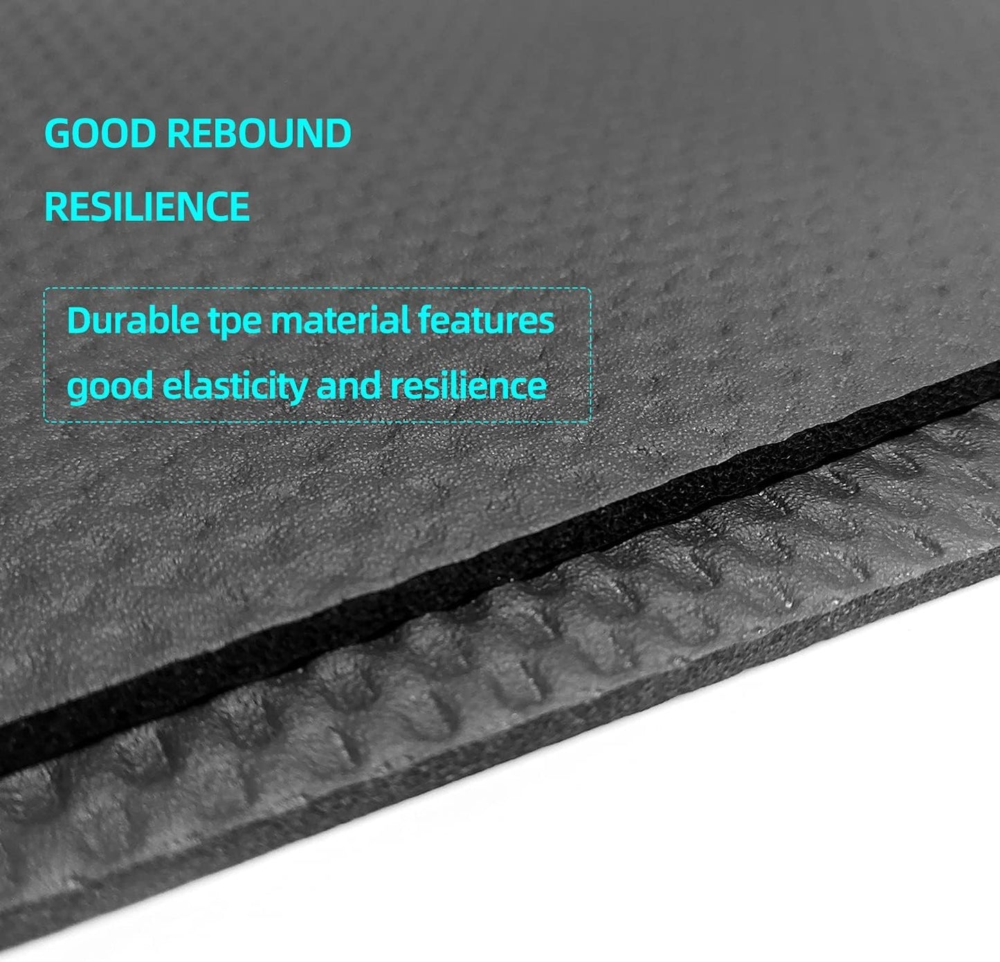 Protective Treadmill & Stationary Bike Mat - Waterproof, Suitable for Hardwood & Carpet, Ideal for Exercise & Jump Rope Use (Large - 75" X 32")