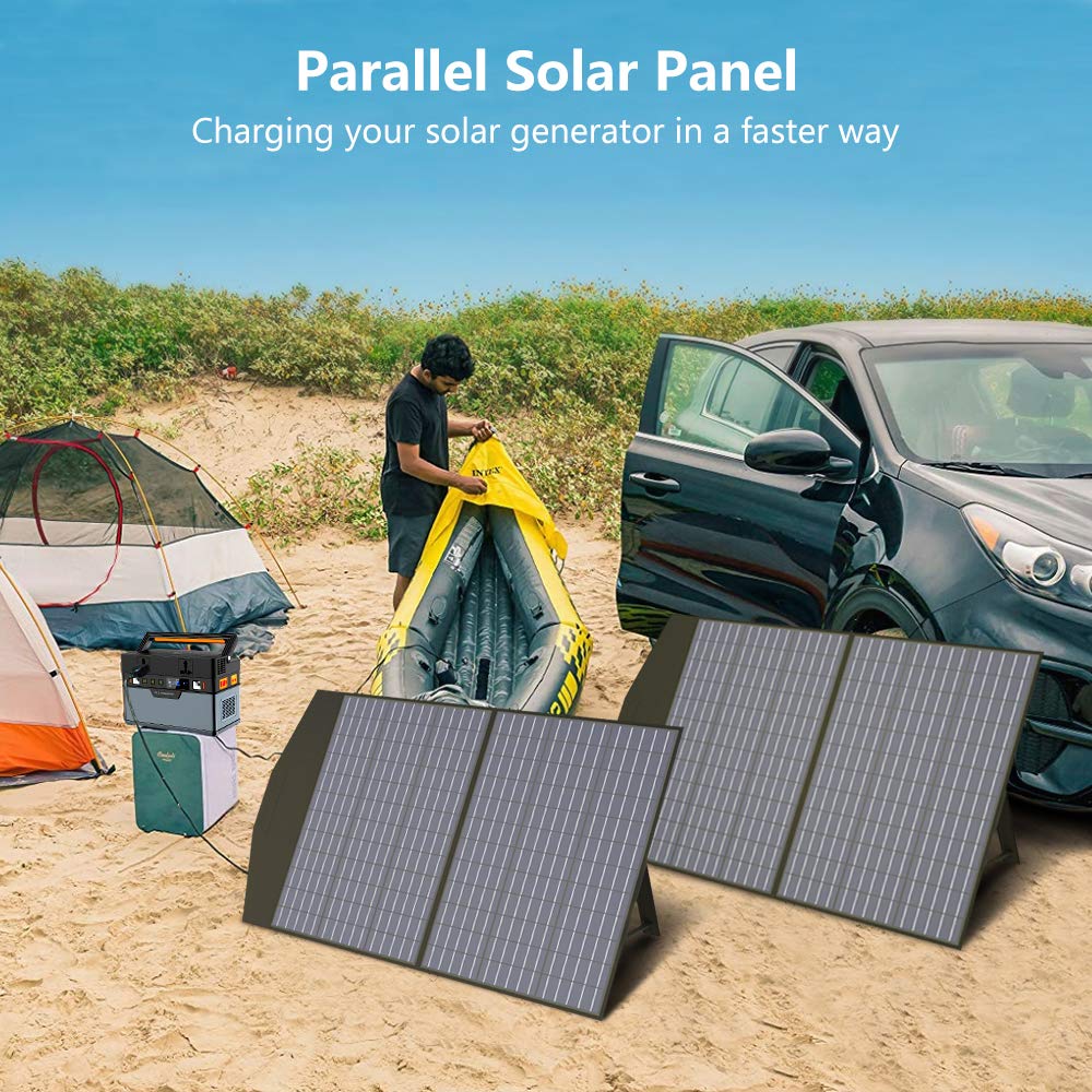 ALLPOWERS SP027 Foldable Solar Panel 100W, IP66 Portable Solar Panel kit with 18V Output, 22% Efficiency Module for Outdoor Camping, Portable Power Station, Laptops, Motorhome, RV