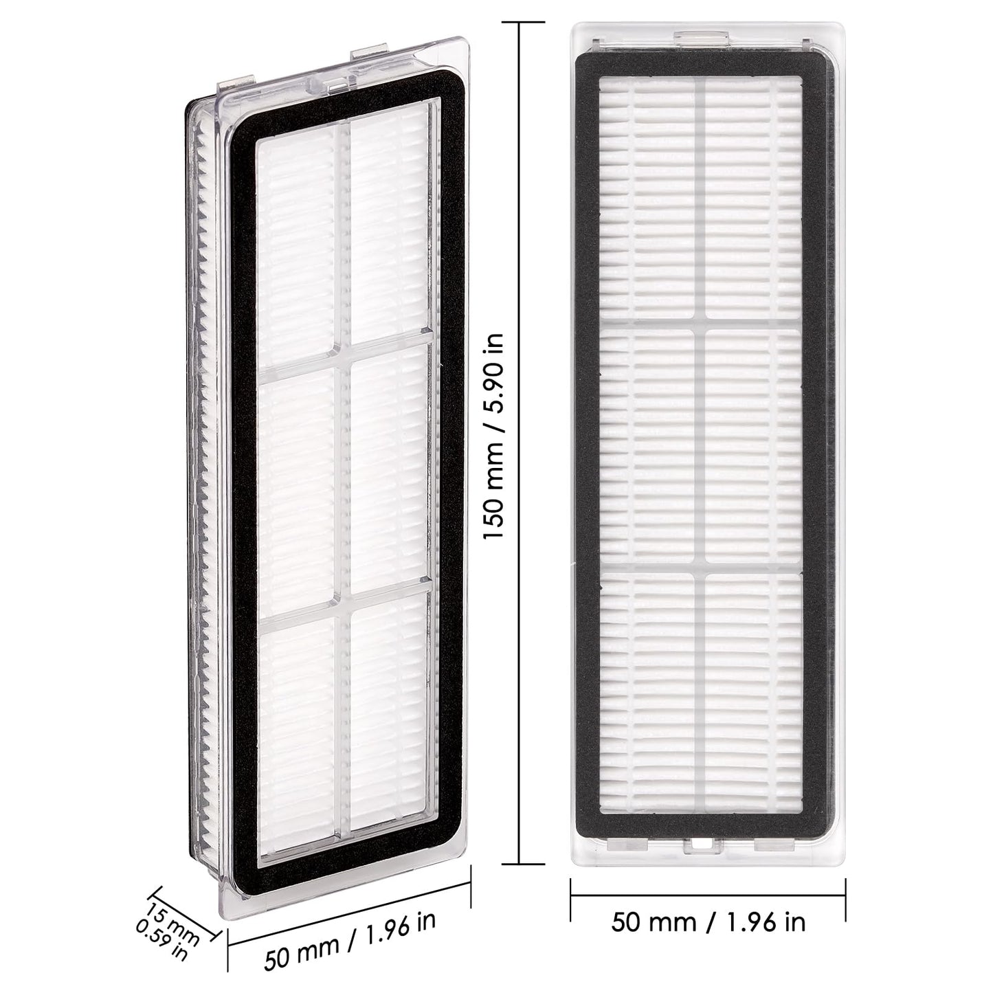 (5 Pieces) L10s Ultra Filter Compatible with Dreametech L10s Ultra, L10s Pro, L10 Ultra, Z10 Pro, S10, S10 PRO, S10 PLUS, B101CN, W10, X10+, L10+ plus, Z10 pro, Robot Vacuum Cleaner Accessories