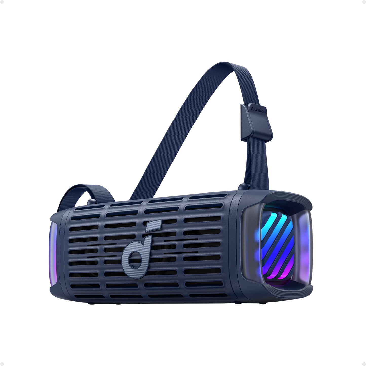 Soundcore Boom 3i by Anker, Rugged Outdoor Speakers, IP68 Waterproof, Floating Playback, Saltwater-Resistant, BassUp 2.0, 50W Portable Speaker, Bluetooth 5.3, 16H, TWS, Kayak/Fishing/Camping-Blue