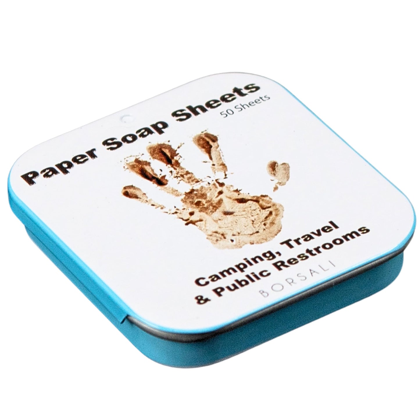 BORSALI Paper Soap Sheets - for Travel - Portable Dissolvable Dry Soap sheets; For Camping, Travel, Public Restrooms; 50 /Refill Pieces to Go (50 Sheets - Refill)