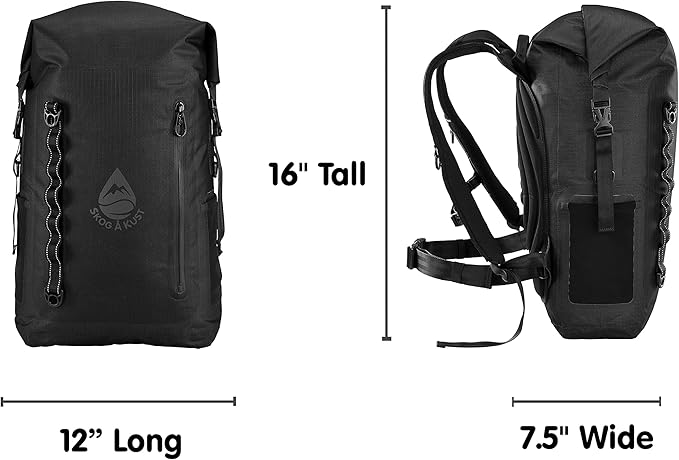 Skog Å Kust BackSåk Pro Waterproof Floating Backpacks with Exterior Airtight Zippered Pocket