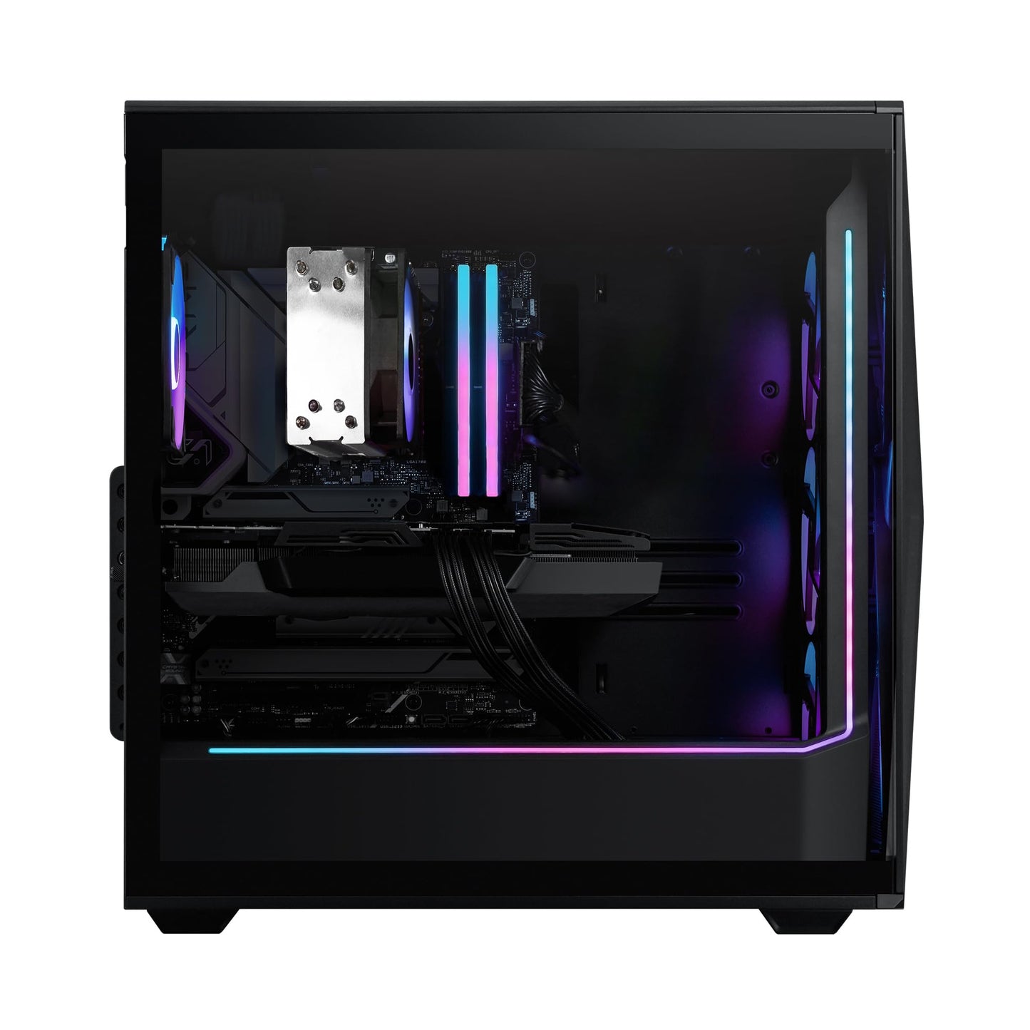 iBUYPOWER Slate MESH Gaming PC Desktop Computer Intel Core i7 14700F CPU, NVIDIA GeForce RTX 5070 12GB GPU, 32GB DDR5 RGB 5200MHz RAM, 1TB NVMe SSD, Windows 11 Home, Keyboard and Mouse - SMI7N5701