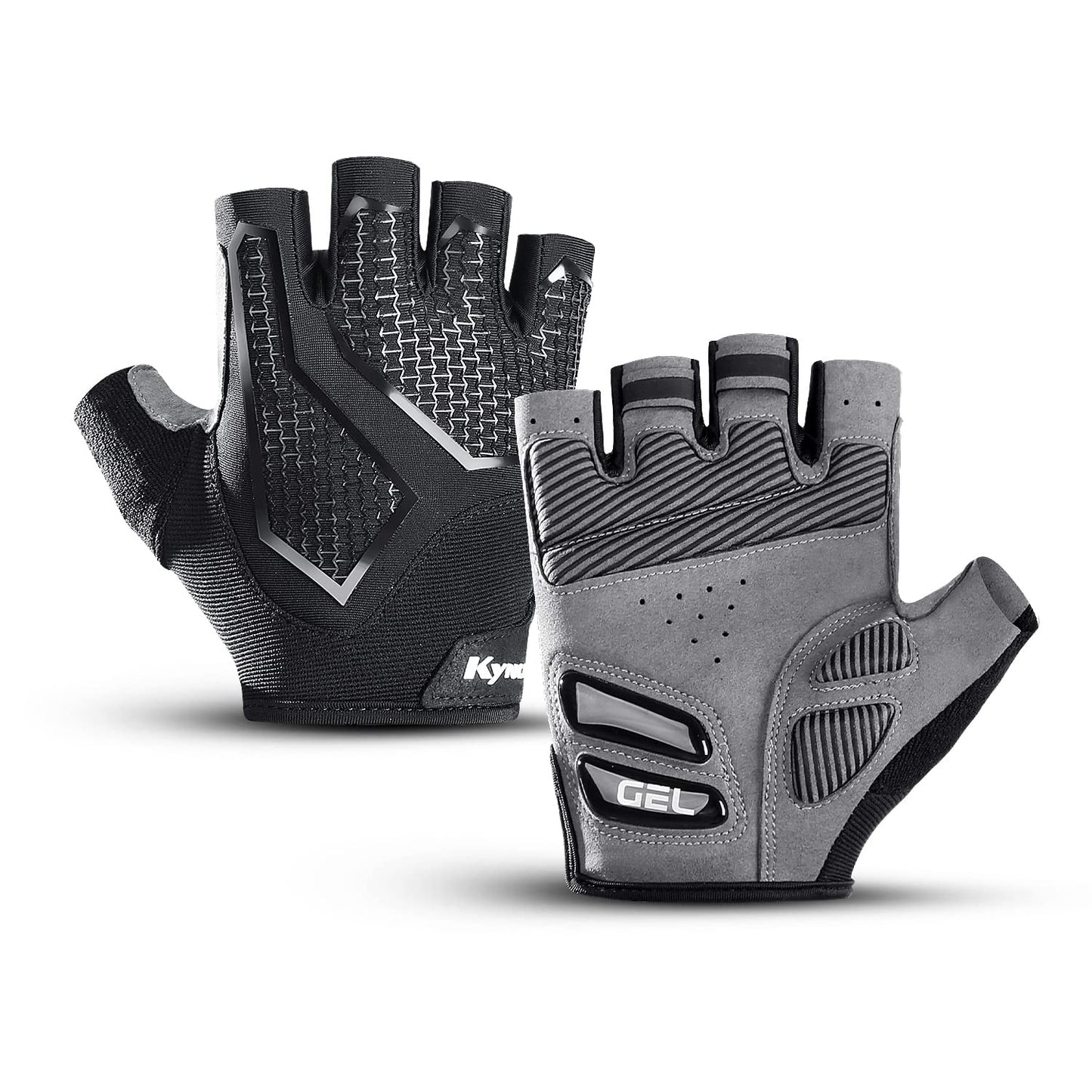 KynciLOR Cycling Gloves Bike Gloves for Men Women Breathable Half Finger Mountain Bike Gloves Shock-Absorbing Liquid Silica Gel Pad Anti-Slip Bicycle Gloves