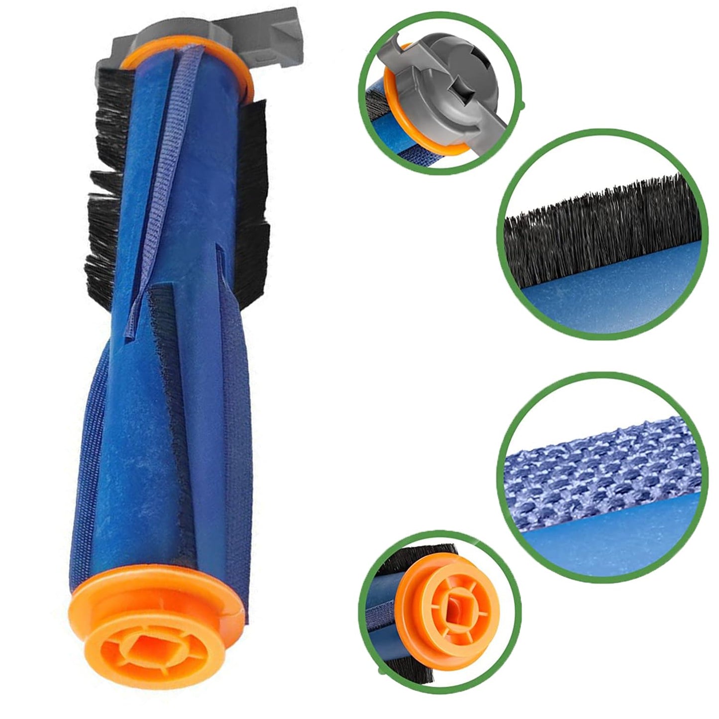 Replacement Accessories for Shark AI AV2501S, AV2501AE, AV2511AE, RV2502AE, RV2520AOUS, AV2510AOUS Robotic Vacuum Cleaner Spare Parts Kit With Main Brush Side Brush Filter