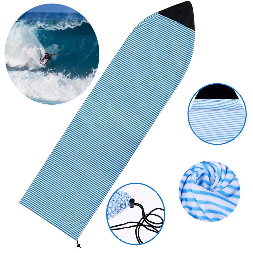 Surfboard Sock Cover,Quick Dry Surfboard Cover Protective Bags Stretch Case Accessories for Surf Boards