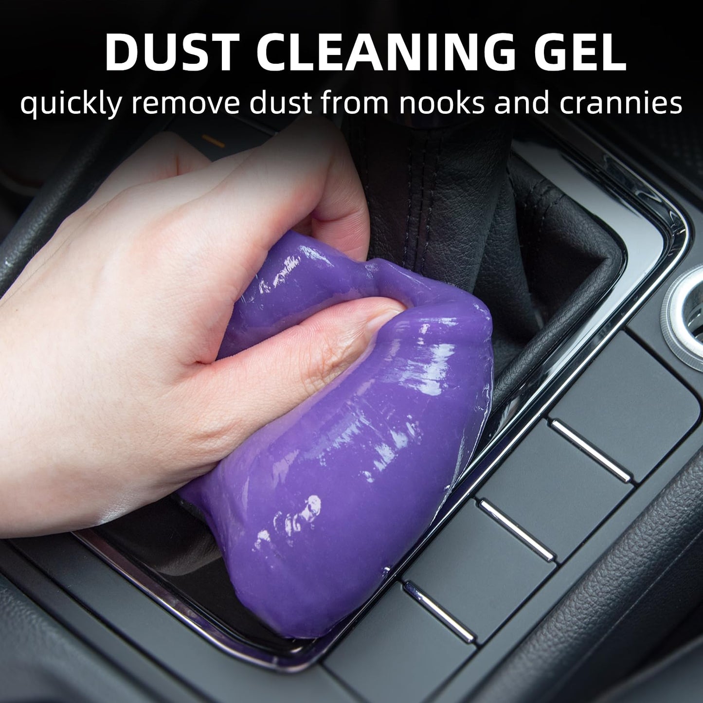 ALIOBC Car Cleaning Gel, Keyboard Cleaner Cleaning Putty for Car Interior Car Slime Cleaner Dust Cleaning Gel Car Putty for Cleaning Car Gel Cleaner Purple NT.WT.: 5.6 oz (160 g)