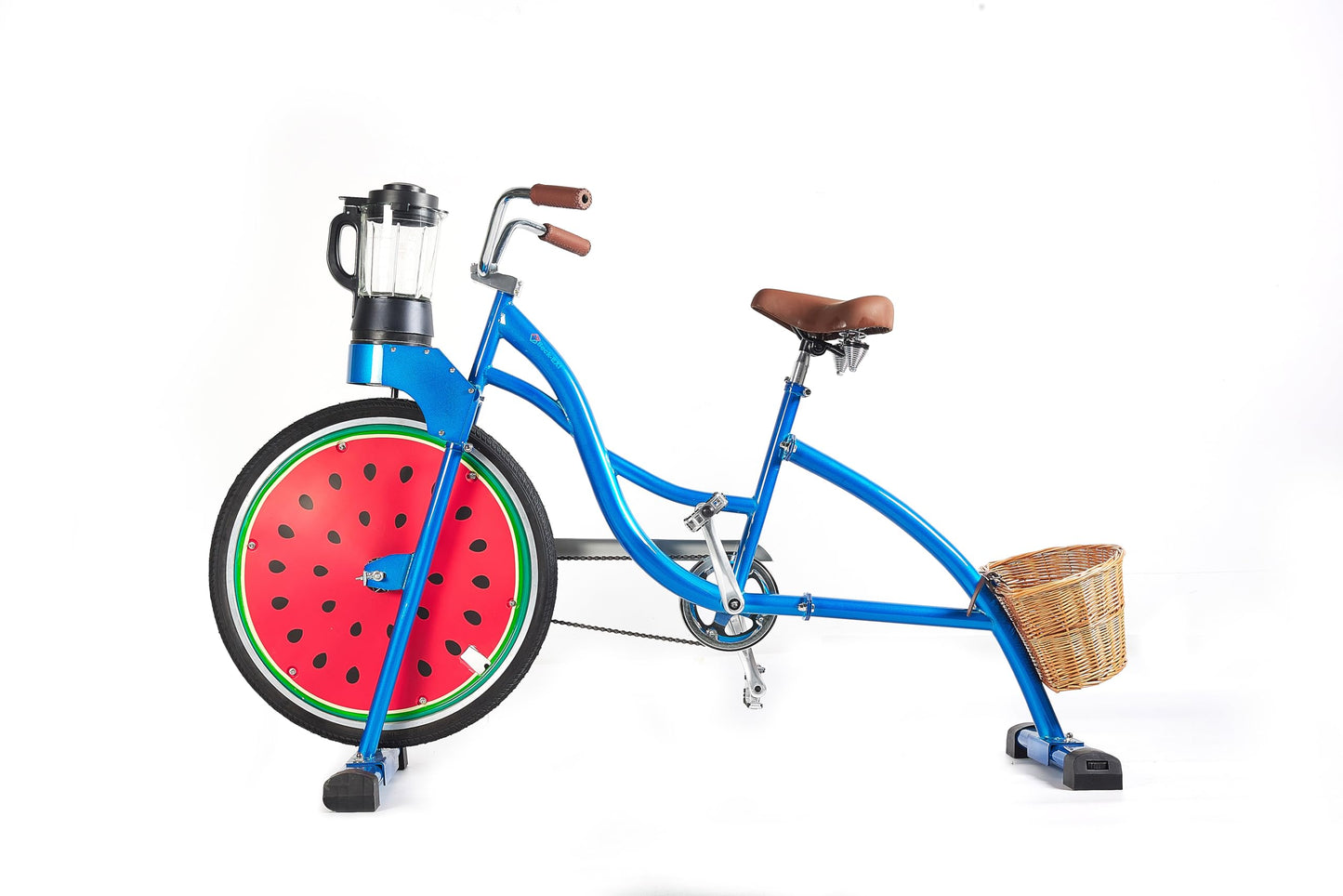 Blue Smoothie Bike Blender Outdoor Bicycle Blender Fruit Vegetable Tools Juice Extractor Commercial Fitness Machine