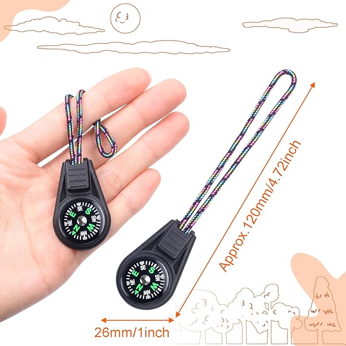 Kids Compass Bulk Mini Compass for Kids,Children's Classroom Compass for Navigation Lesson,Plastic Compass for Party Favor/Hiking/Boy Scout/Outdoor Survival