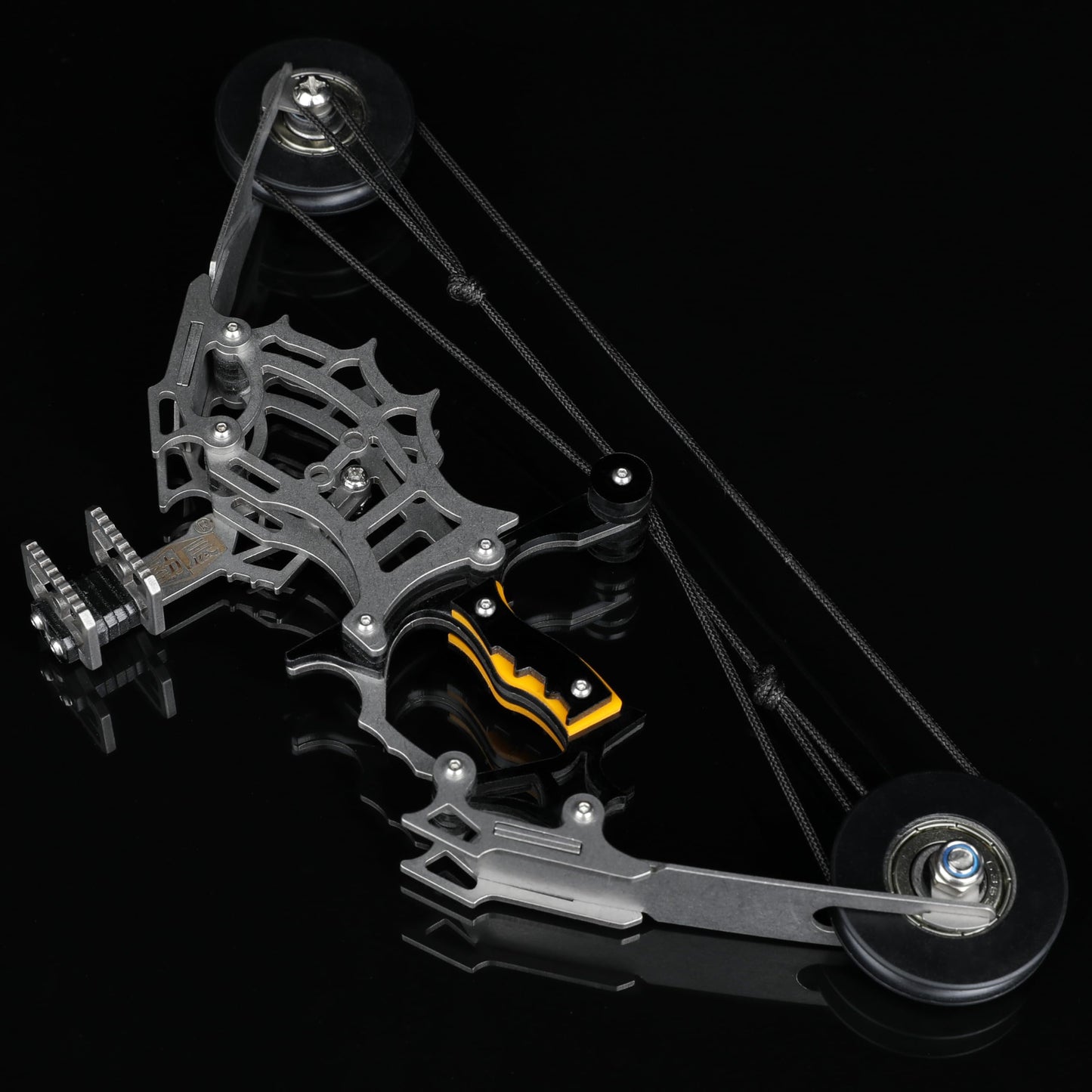 AMEYXGS 8.8 inch Mini Compound Bow Stainless Steel includes 4/12 Arrows and Target Paper (bow and 12 arrow)